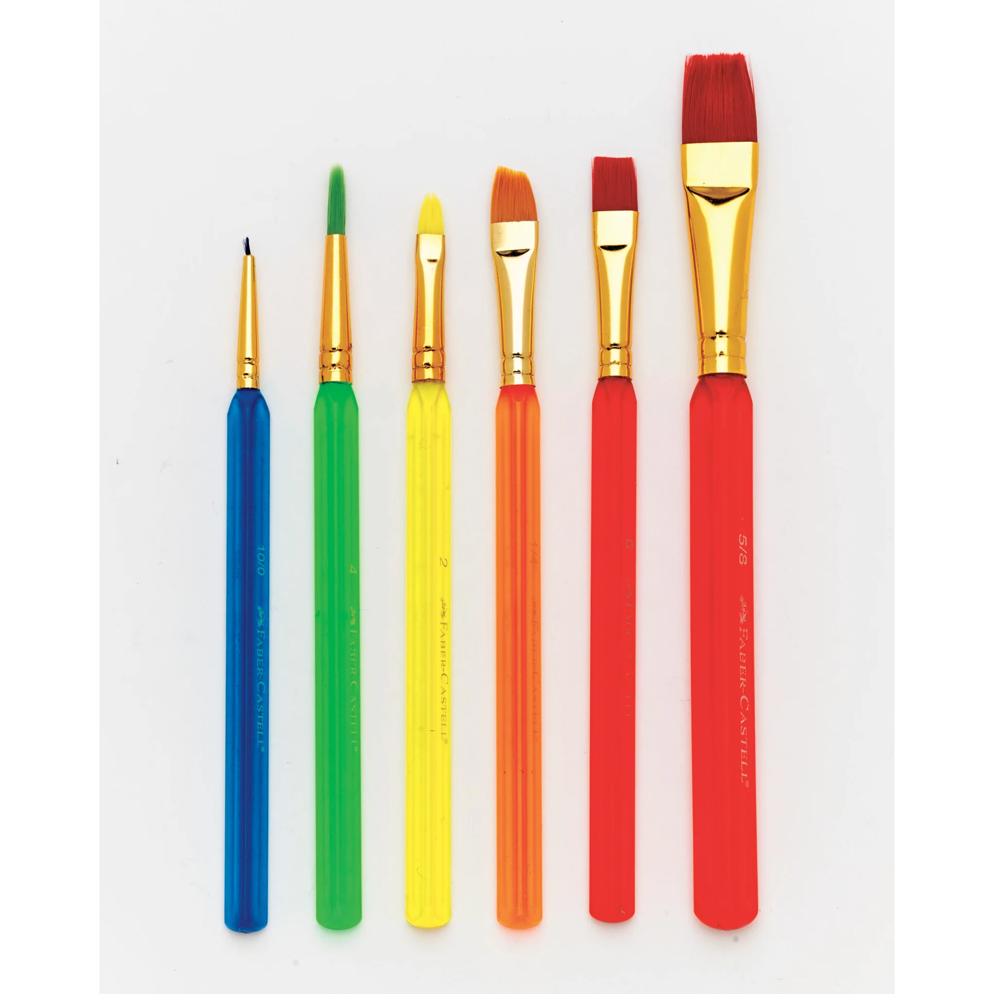 Triangular Paintbrushes, Assorted Sizes - Set of 6 - #FC14532 - Image 3