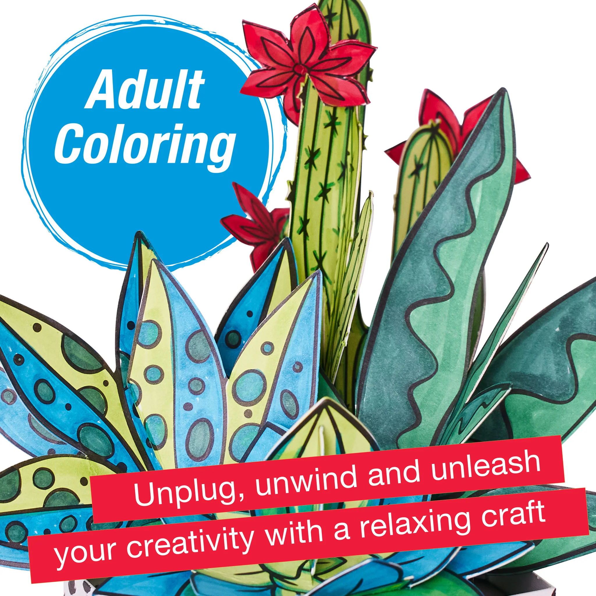 Pop Up Coloring Bouquet - Succulents - #FC770428 - Image 9