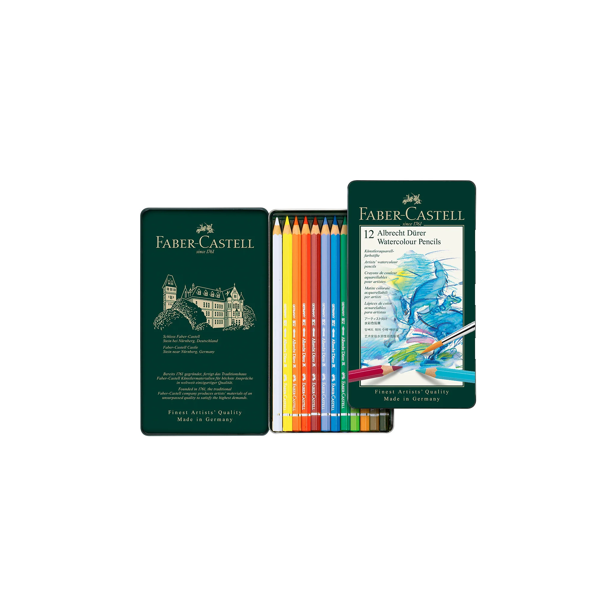 Albrecht Dürer Artists' Watercolor Pencils, Tin of 12 - #FC117512 - Image 3