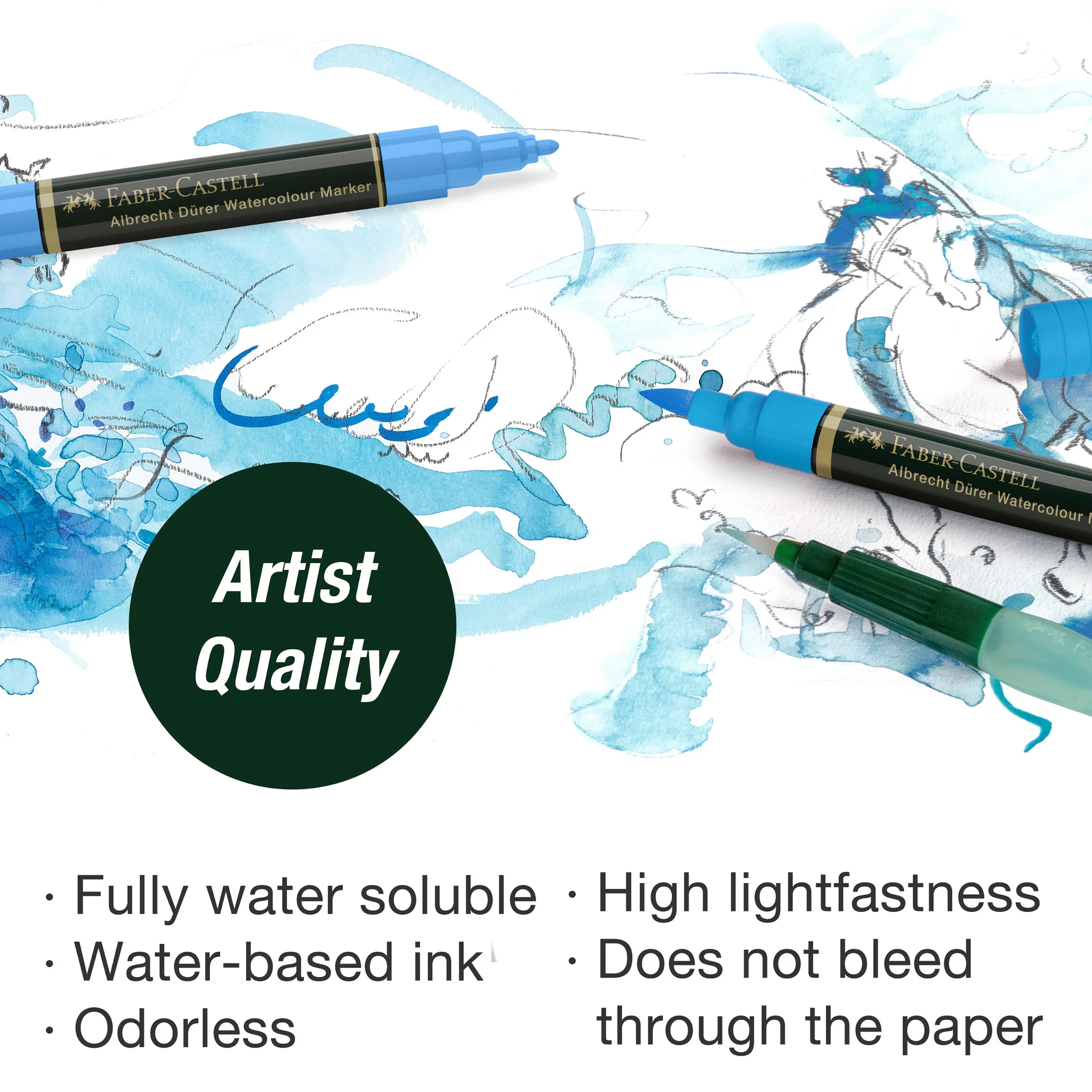 Albrecht Dürer Watercolor Markers, Wallet of 20 - #FC160320 - Image 3