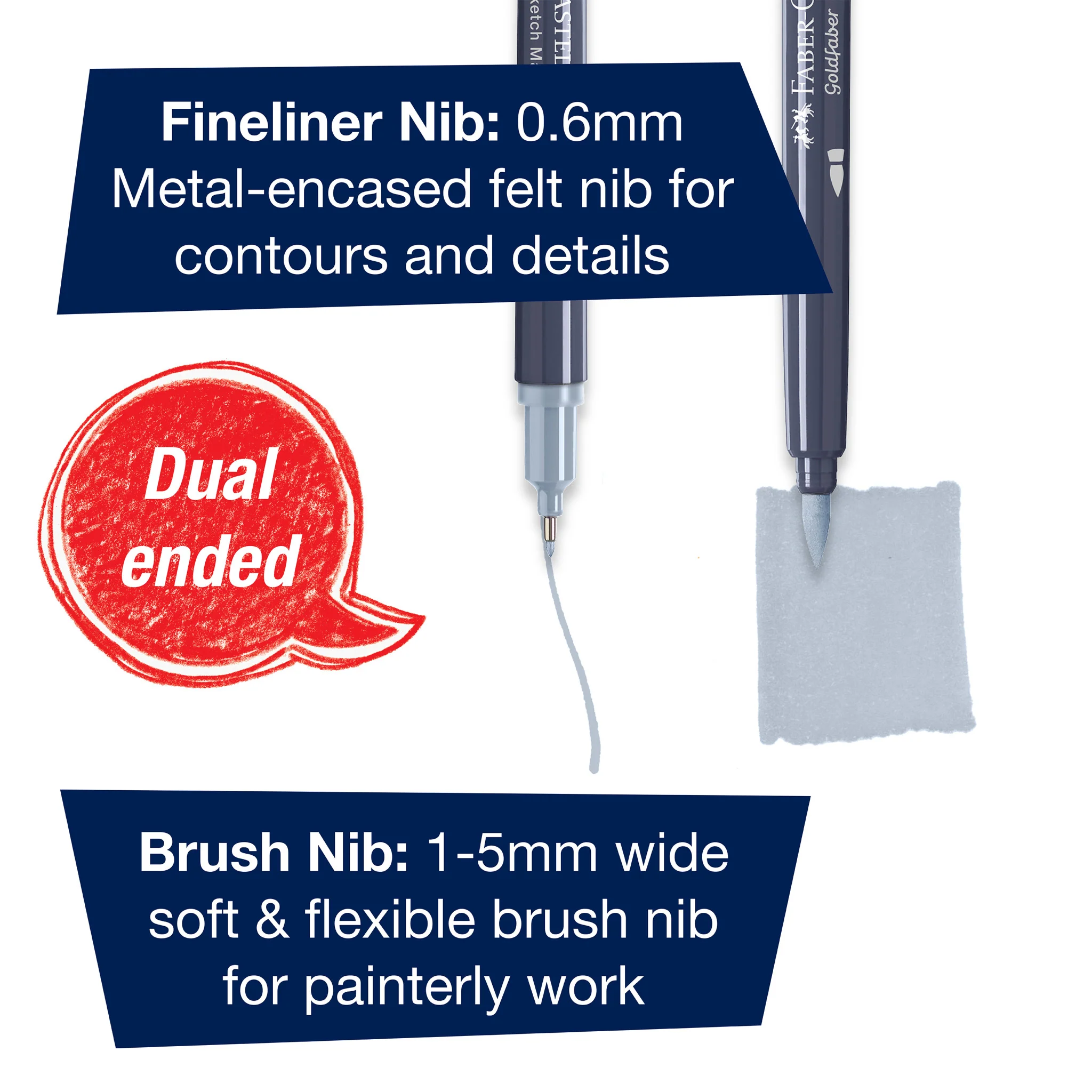 Goldfaber Sketch Markers, Car Design - Box of 6 - #FC164813 - Image 3