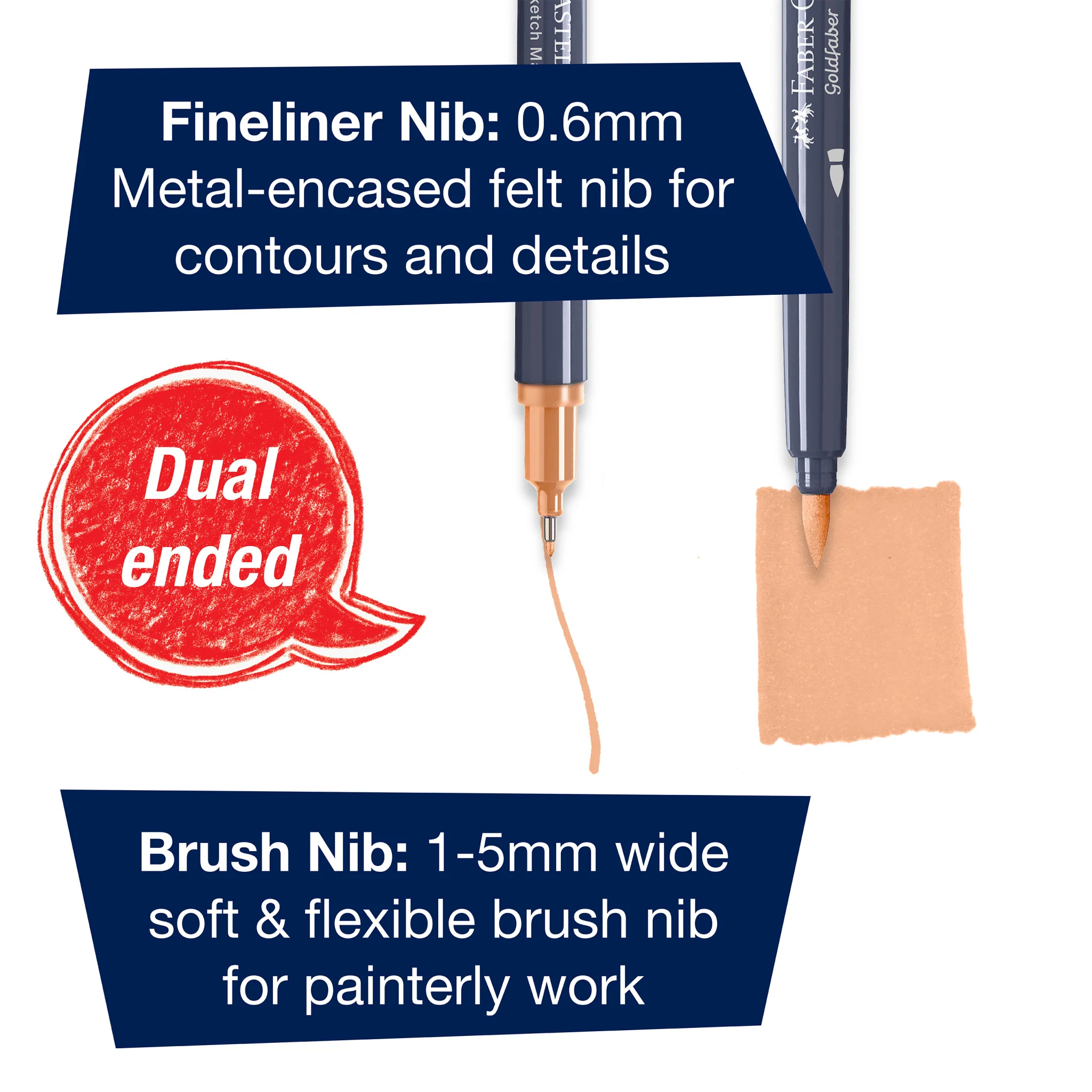 Goldfaber Sketch Markers, Portrait - Box of 6  - #FC164812 - Image 3
