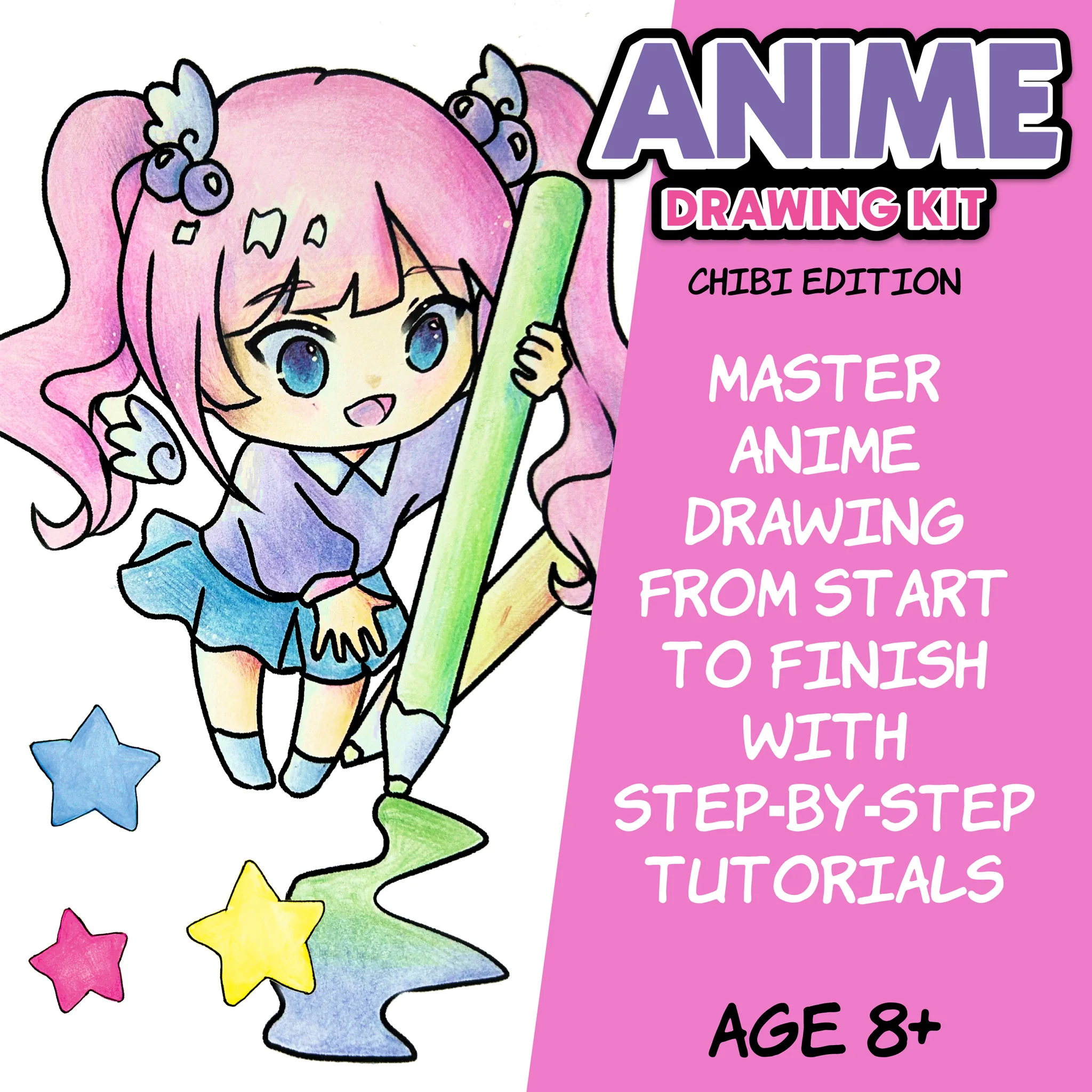Anime Drawing Kit - Chibi Edition - #FC14604 - Image 3