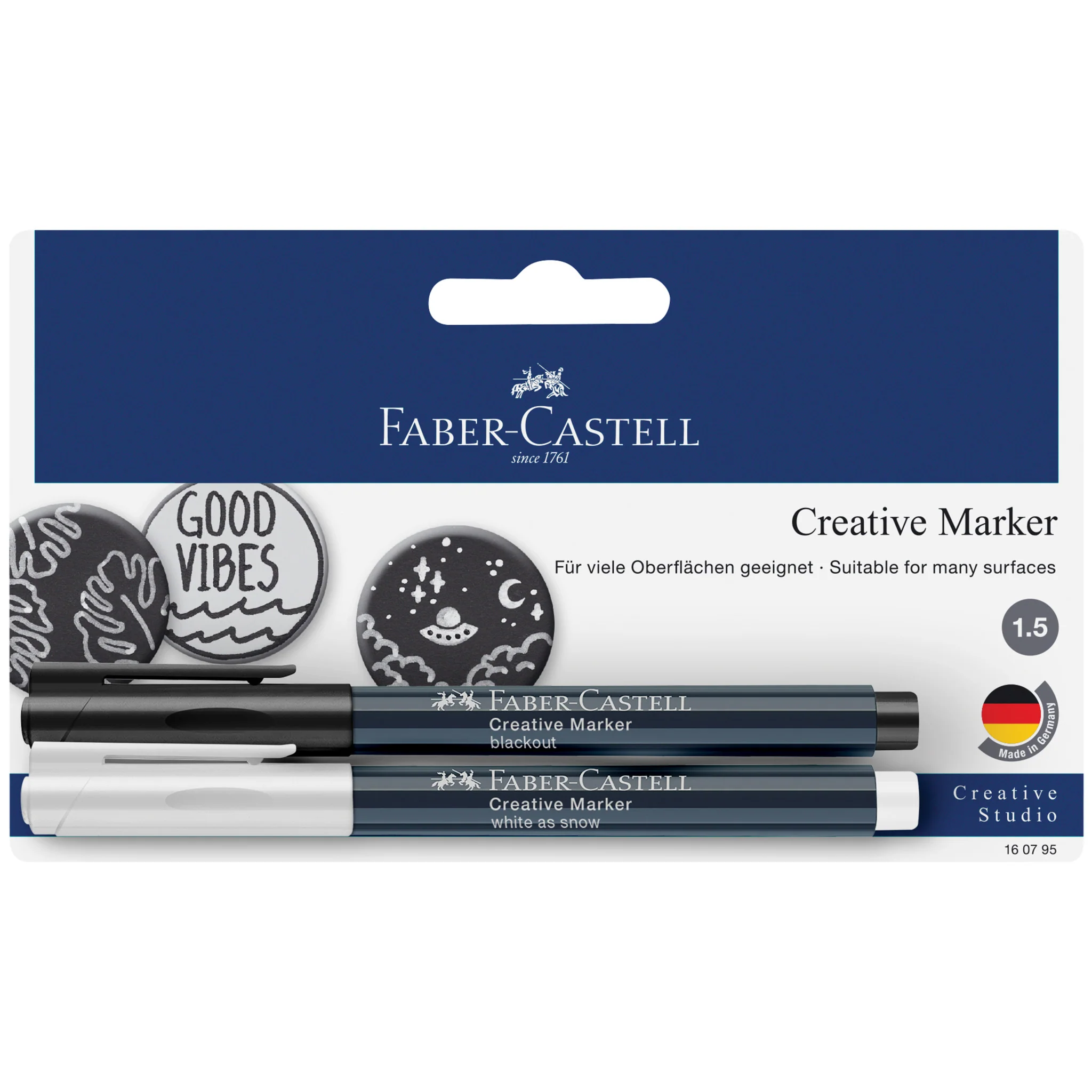 Creative Markers, Black & White - Set of 2 - #FC160795