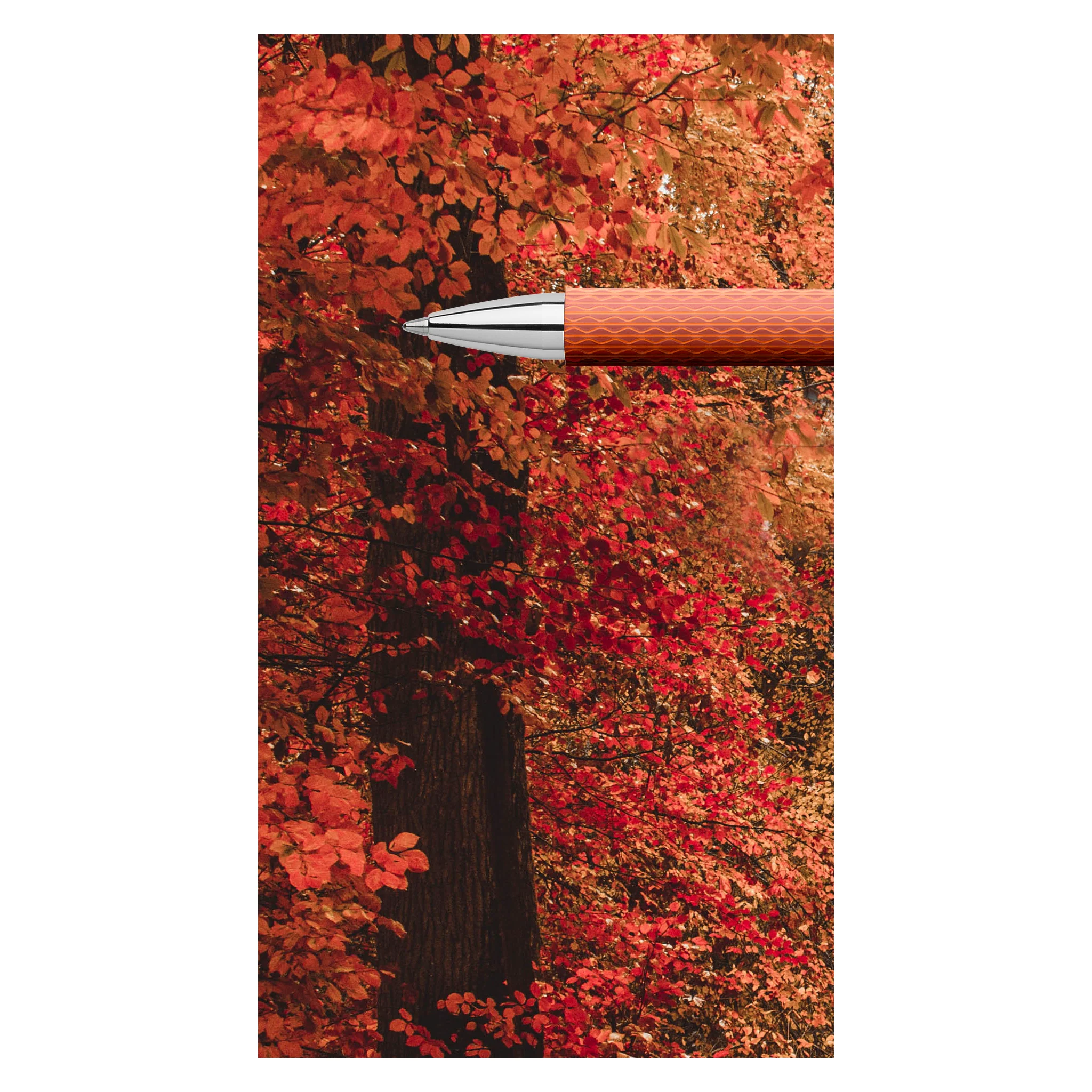 Ambition Ballpoint Pen, OpArt Autumn Leaves - #FC147765 - Image 4