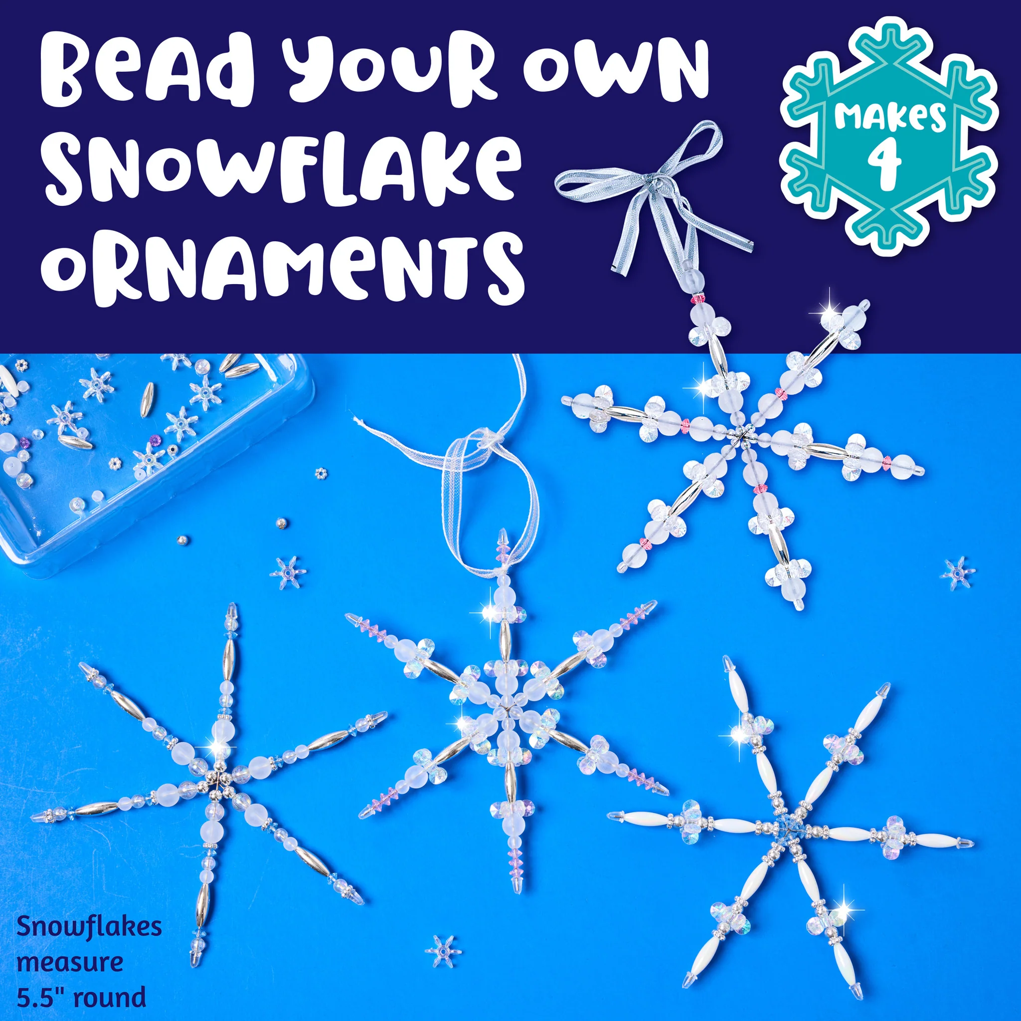 Beaded Snowflake Ornaments - #6366000 - Image 3