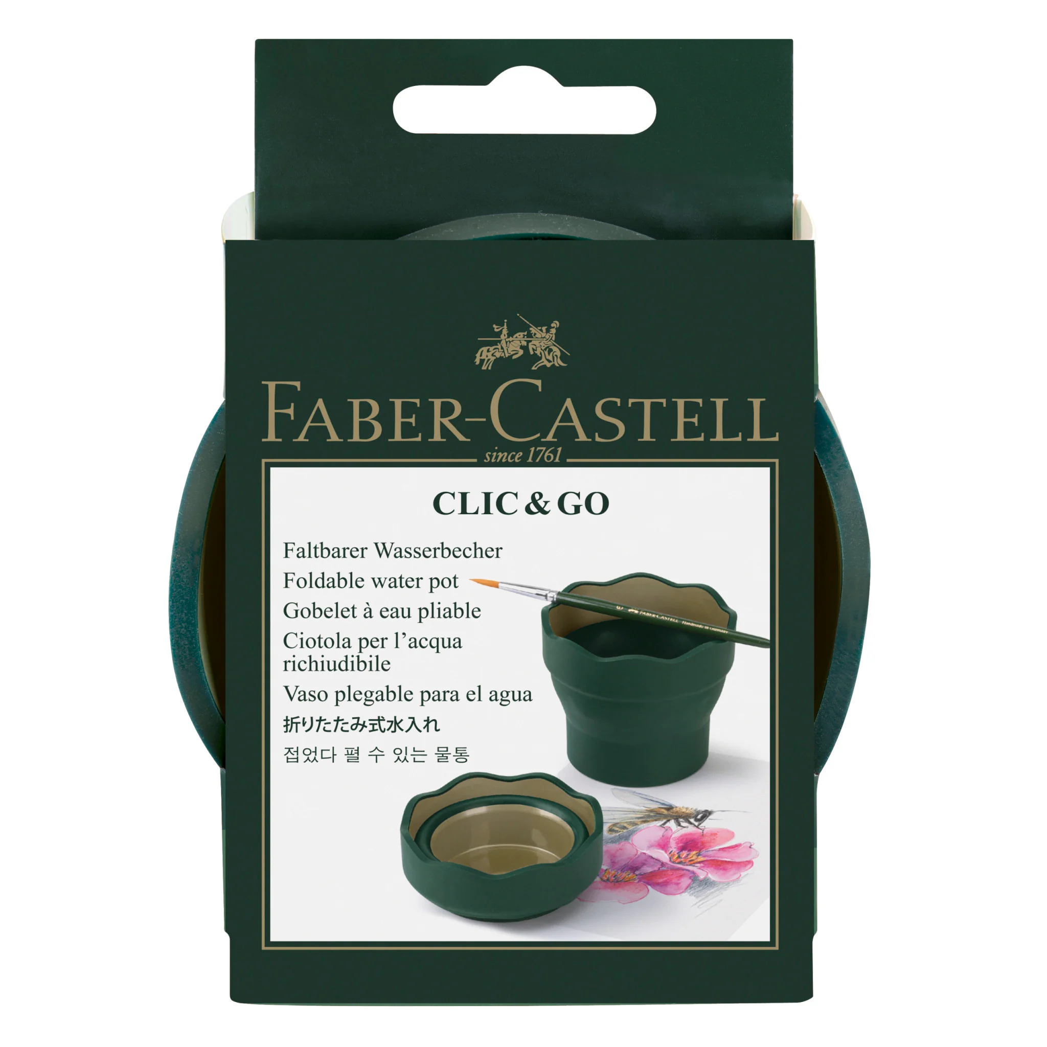 Clic & Go Water Cup, Green - #FC181520