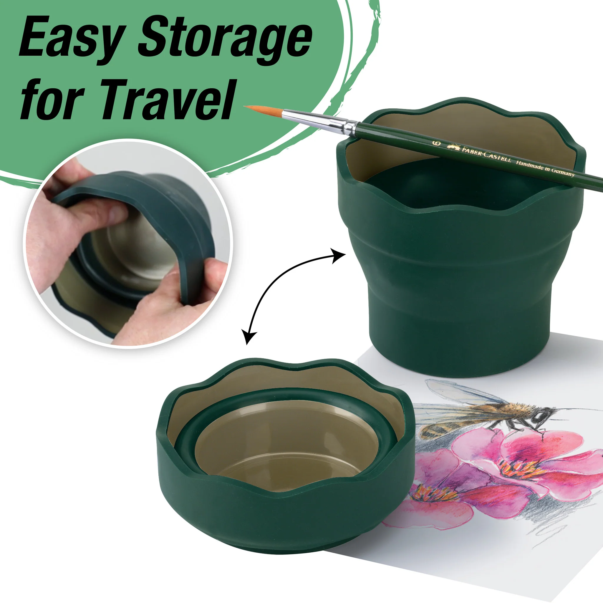 Clic & Go Water Cup, Green - #FC181520 - Image 4