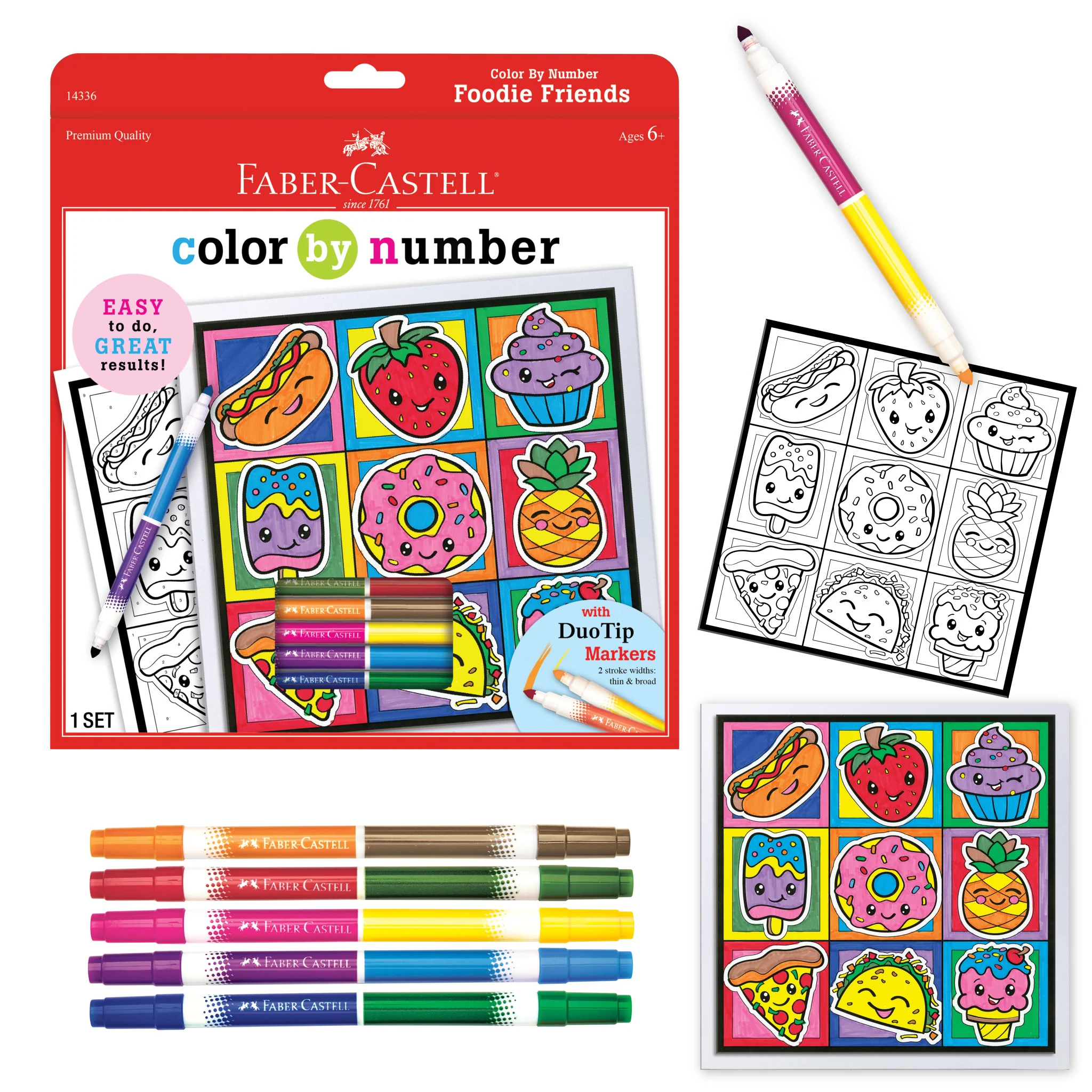 Color by Number Foodie Friends - #FC14336 - Image 7