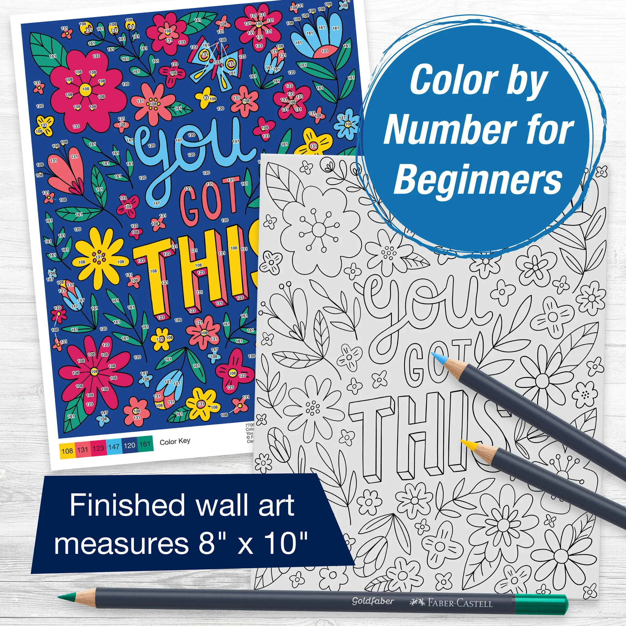Color by Number Wall Art, "You Got This" - #FC770636 - Image 3