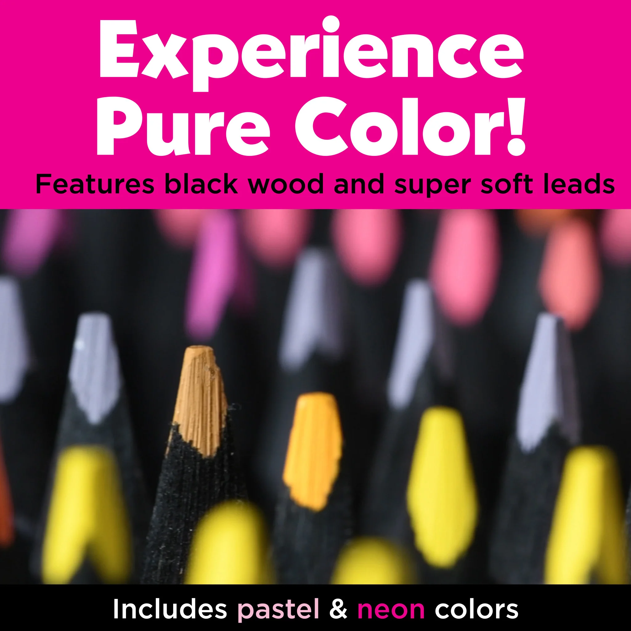 Black Edition Colored Pencils, Tin of 100 - #FC116490 - Image 4