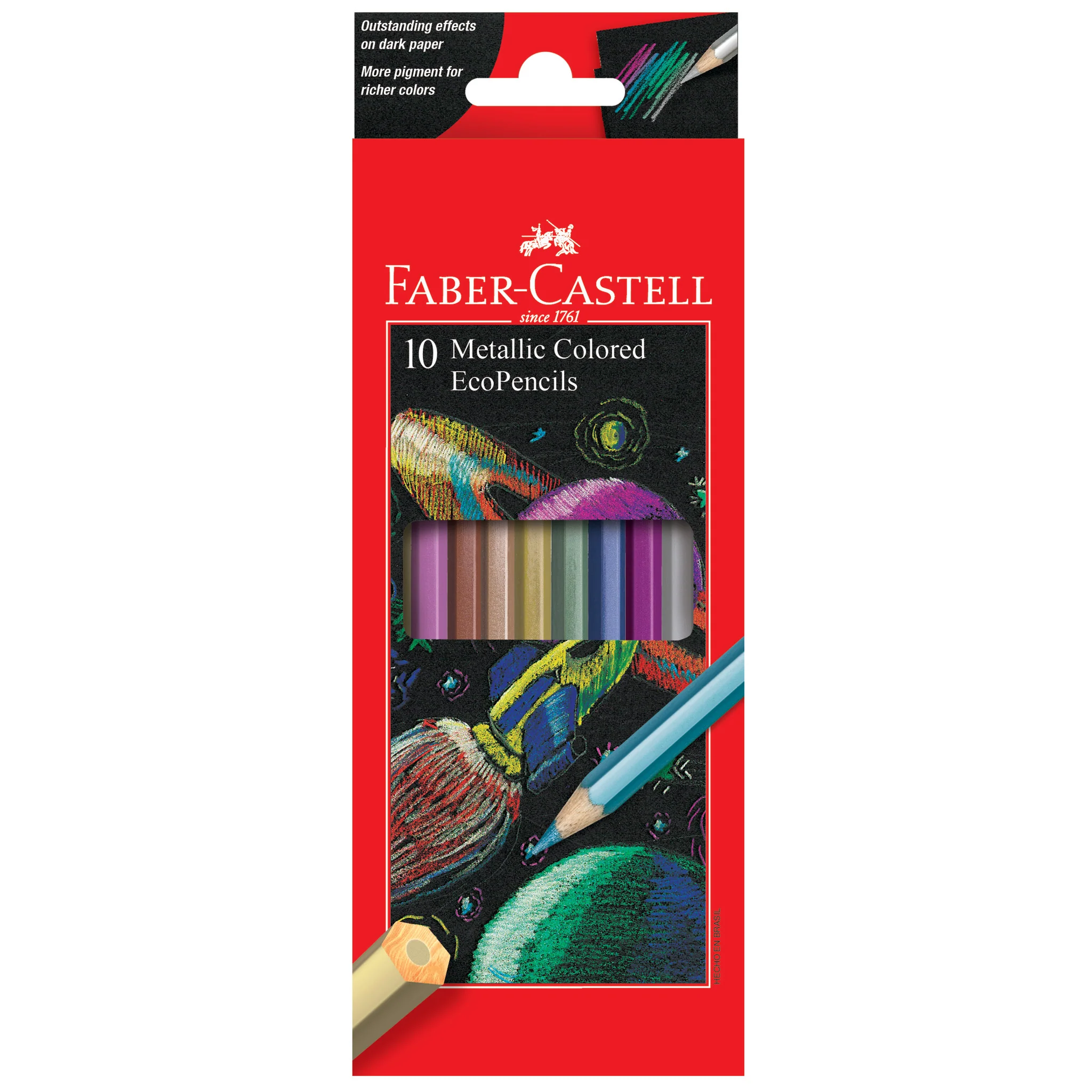 10 Metallic Colored EcoPencils - #FC120410GE