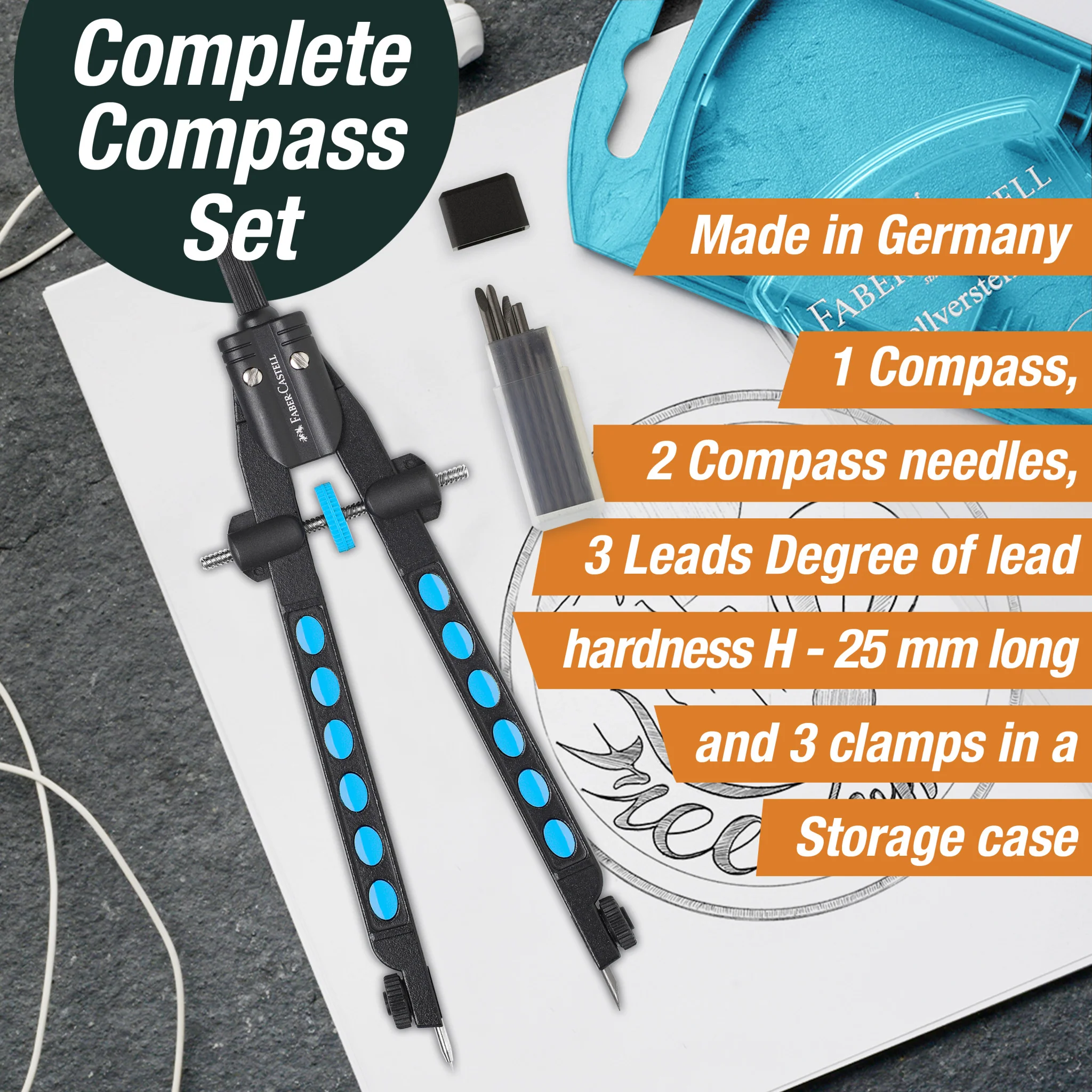 Quick-Set Compass, Factory Series - Pearl Blue - #FC174340 - Image 3
