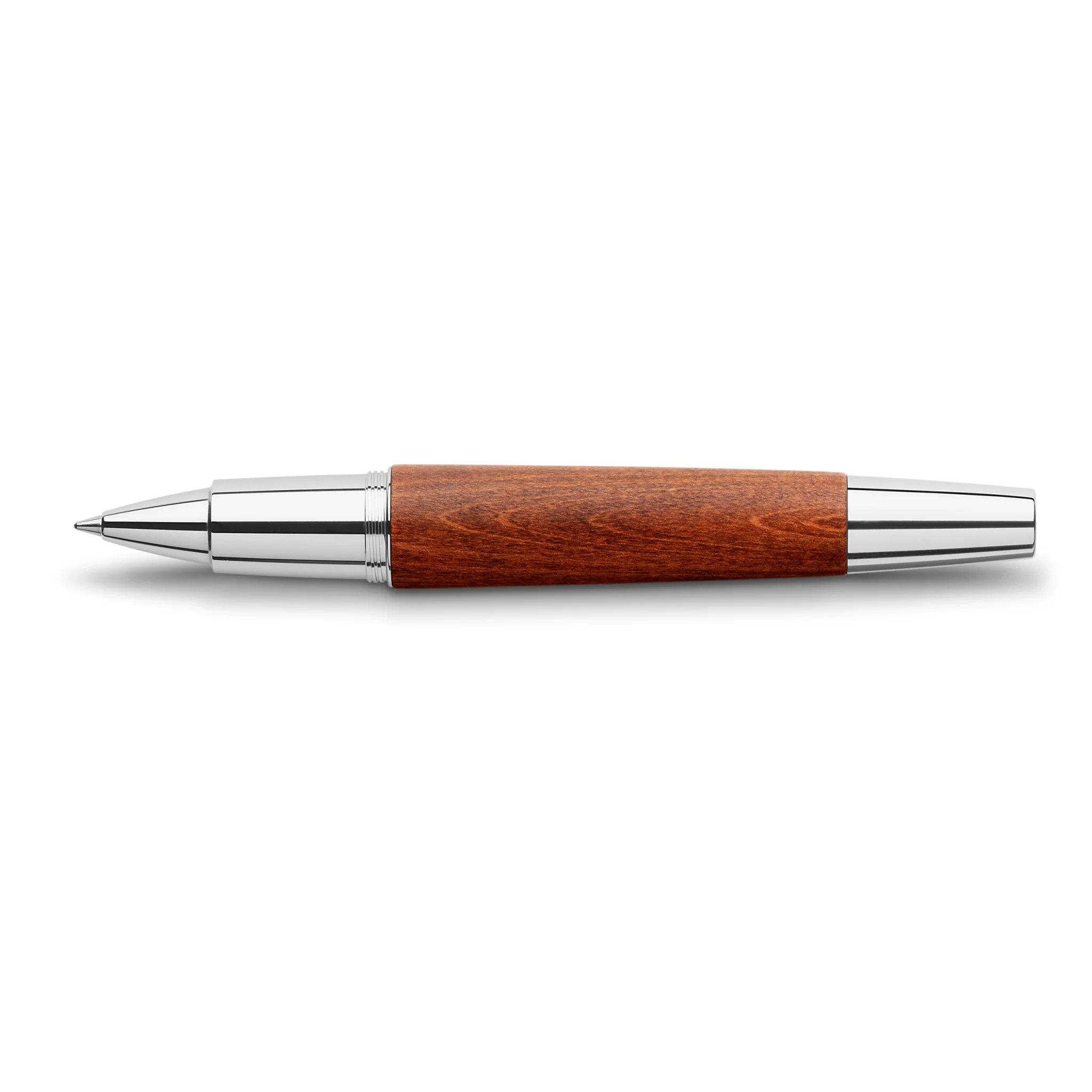 e-motion Rollerball Pen, Wood & Polished Chrome - Brown - #FC148205 - Image 4