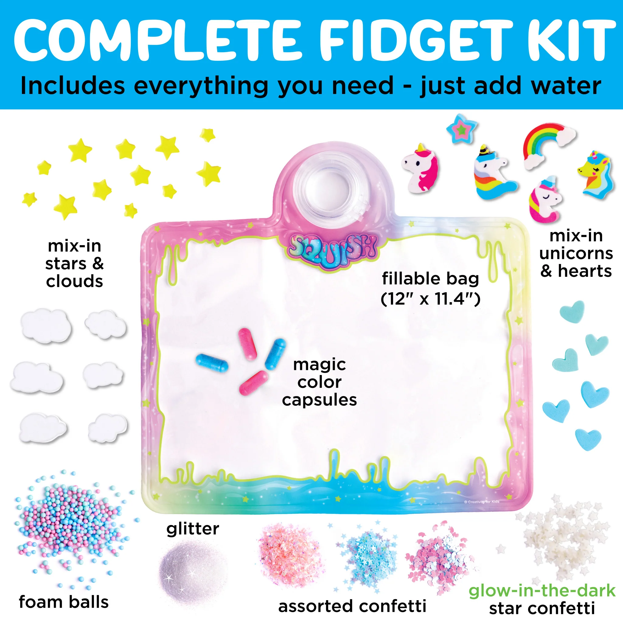 Super Squish Fidget Fun Unicorn - #6455000 - Image 3