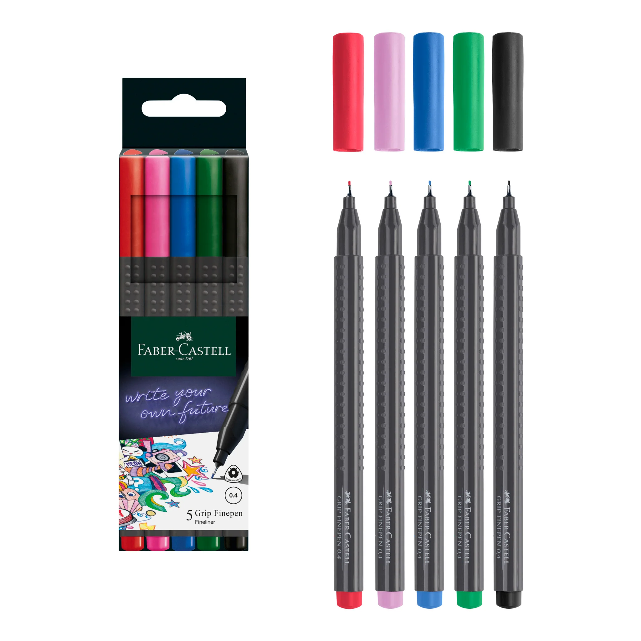 Grip Finepens, Basic - Box of 5 - #FC151604 - Image 4