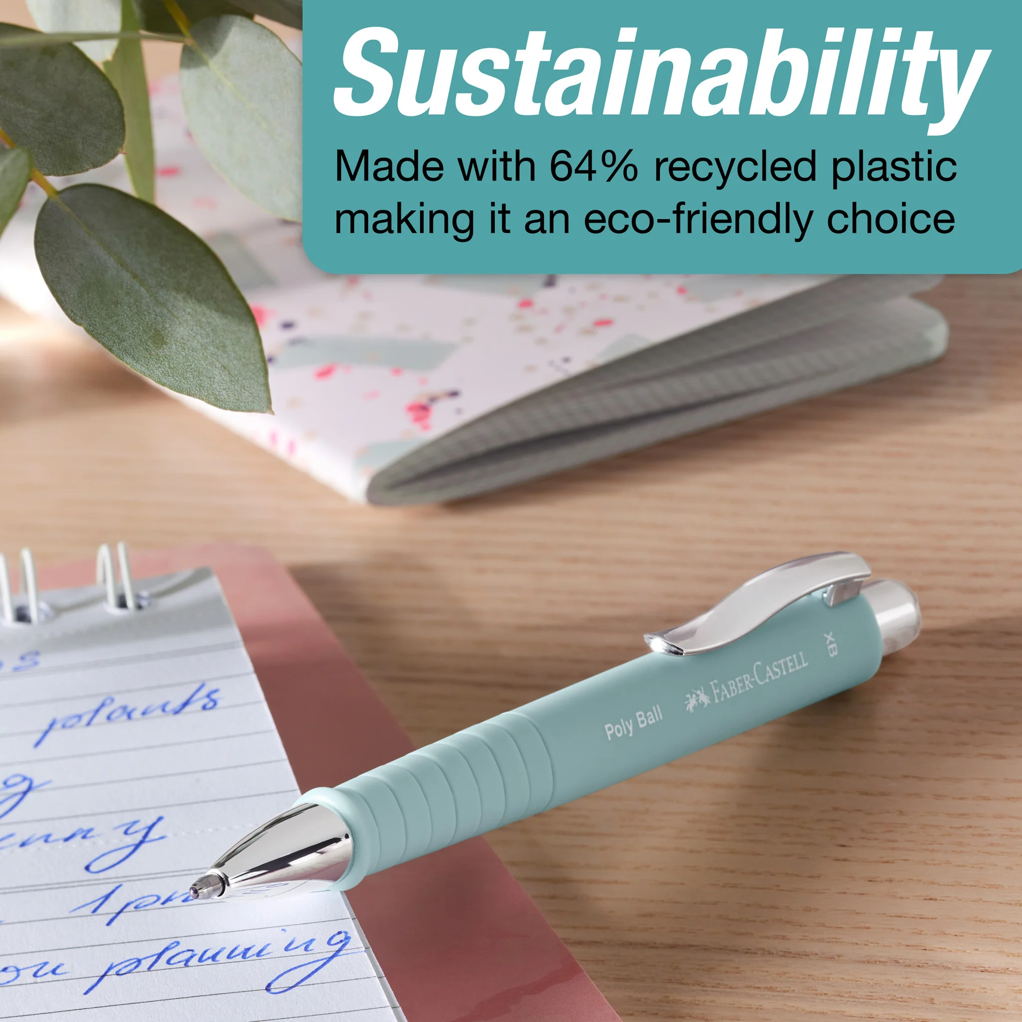 Poly Pen Fountain and Ballpoint Pen Pen Gift Set - Caribic Blue - #FC241053 - Image 6