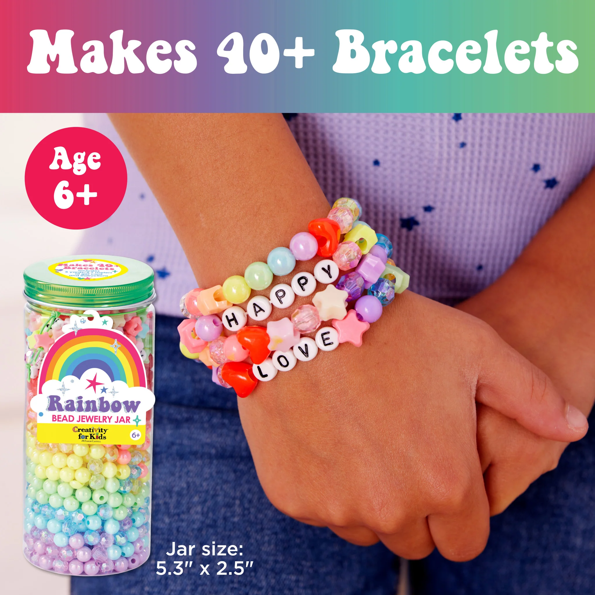 Bead Jewelry Jar Rainbow - #6478000 - Image 3