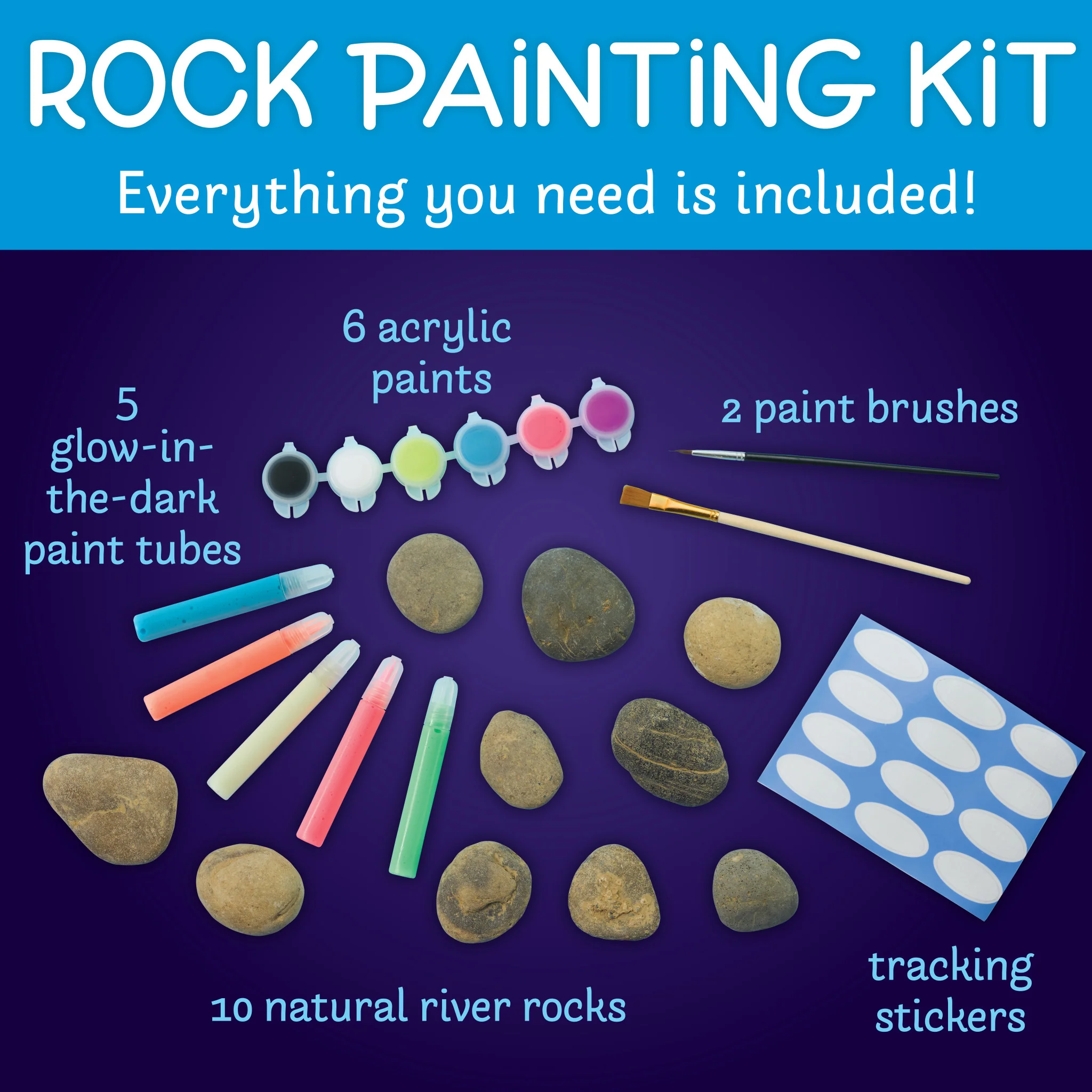 Glow in the Dark Rock Painting Kit - #6232000 - Image 5