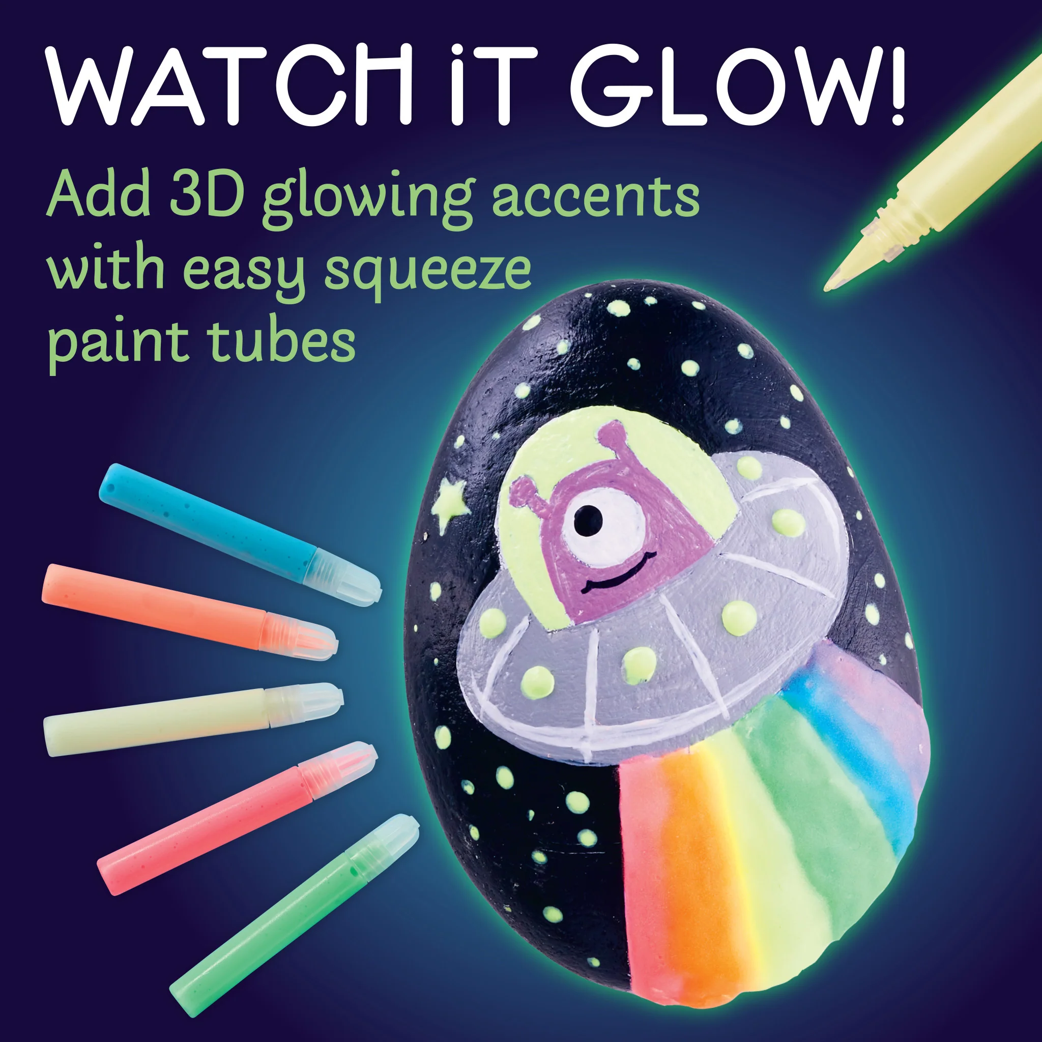 Glow in the Dark Rock Painting Kit - #6232000 - Image 8