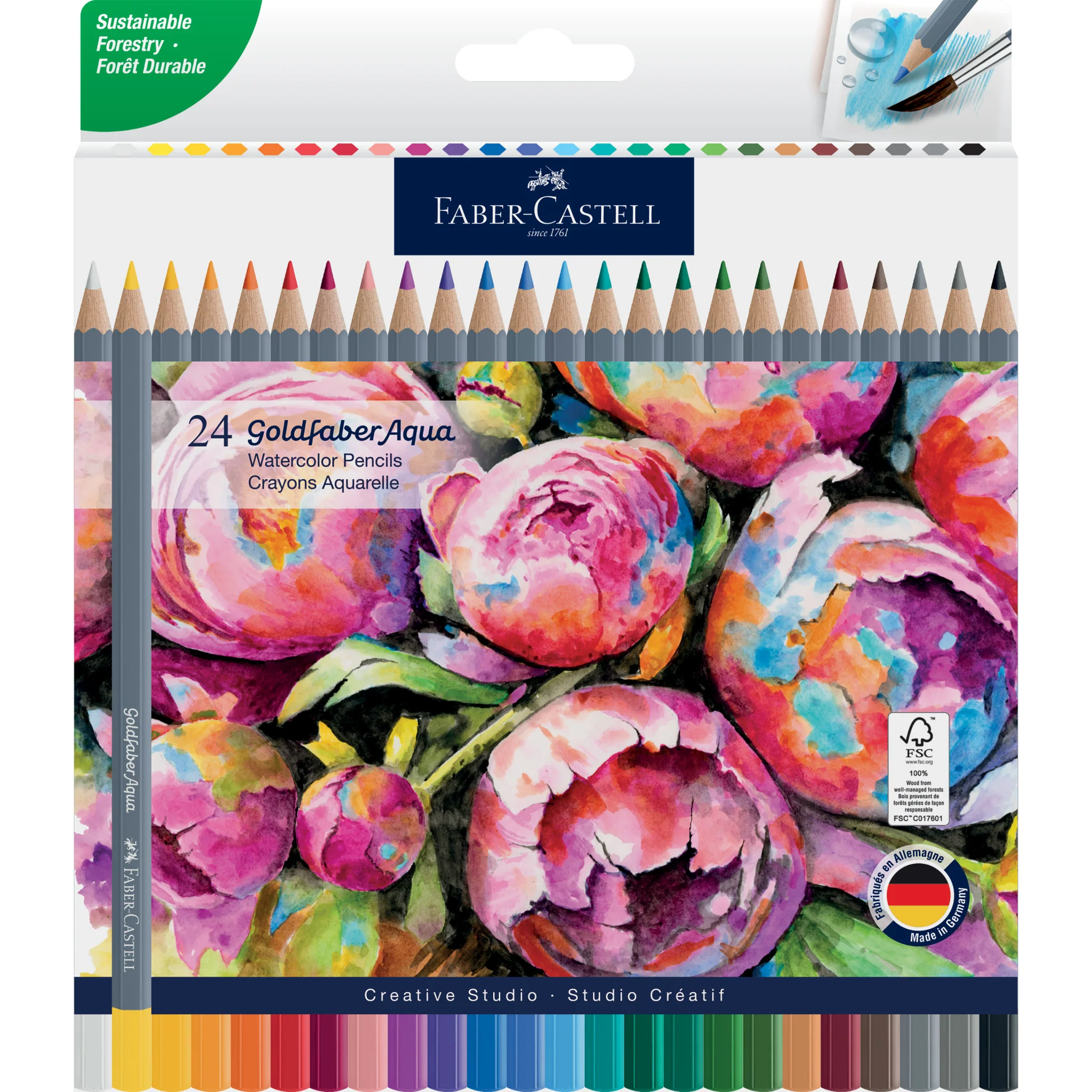 Goldfaber Aqua Watercolor Pencil Box - 24ct - #FC214626