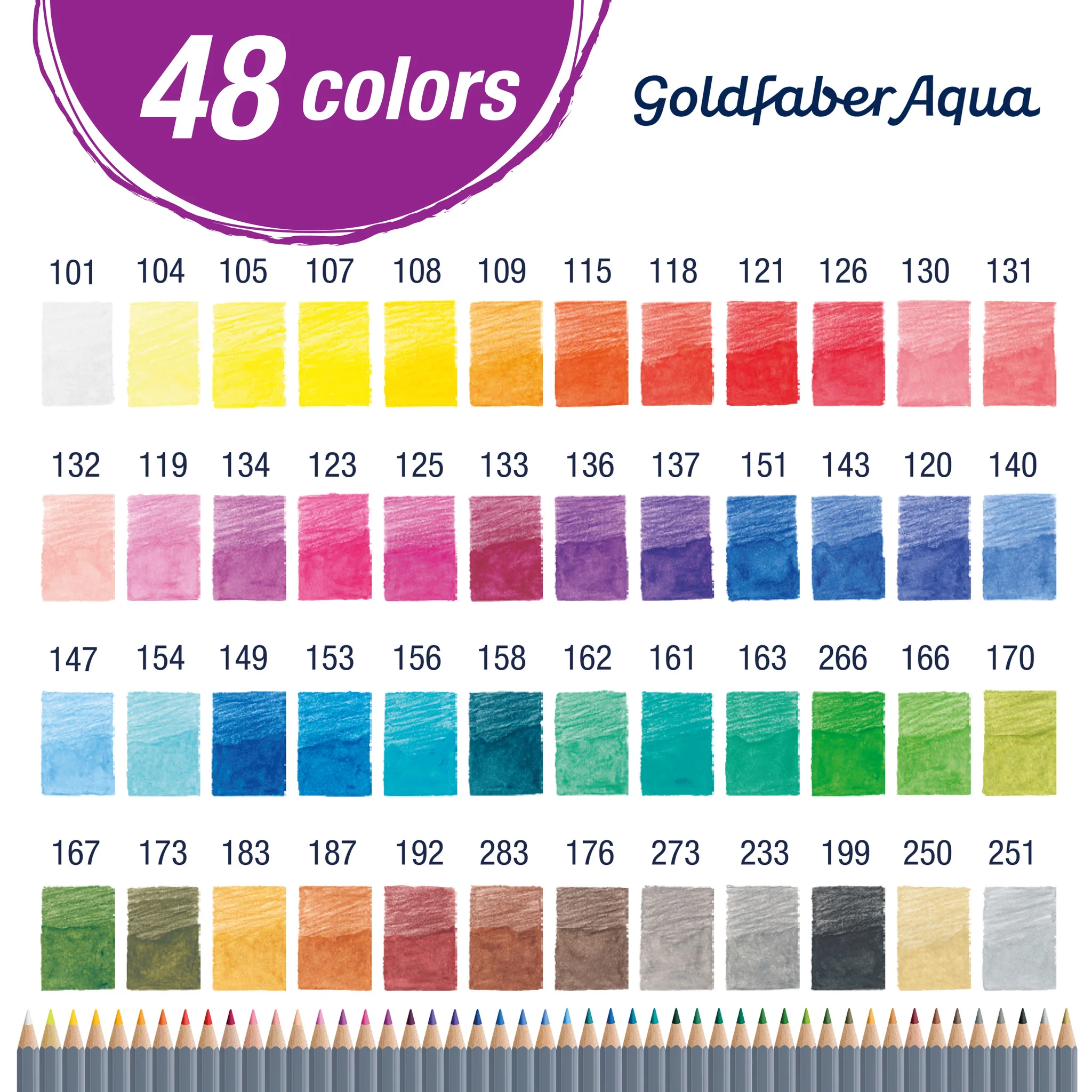 Goldfaber Aqua Watercolor Pencil Box - 48ct - #FC214650 - Image 3