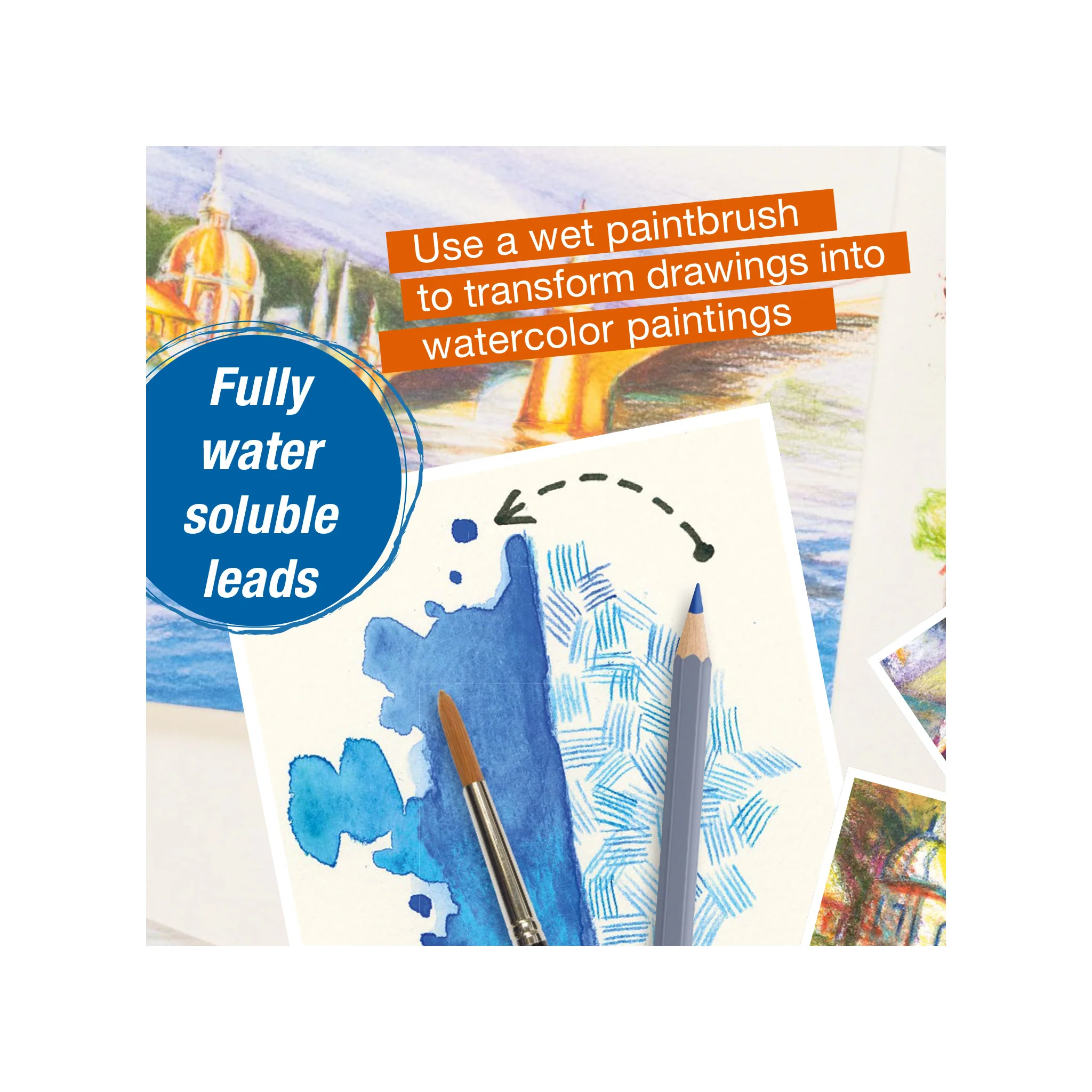 Goldfaber Aqua Watercolor Pencils, Class Pack - #FC900028 - Image 3