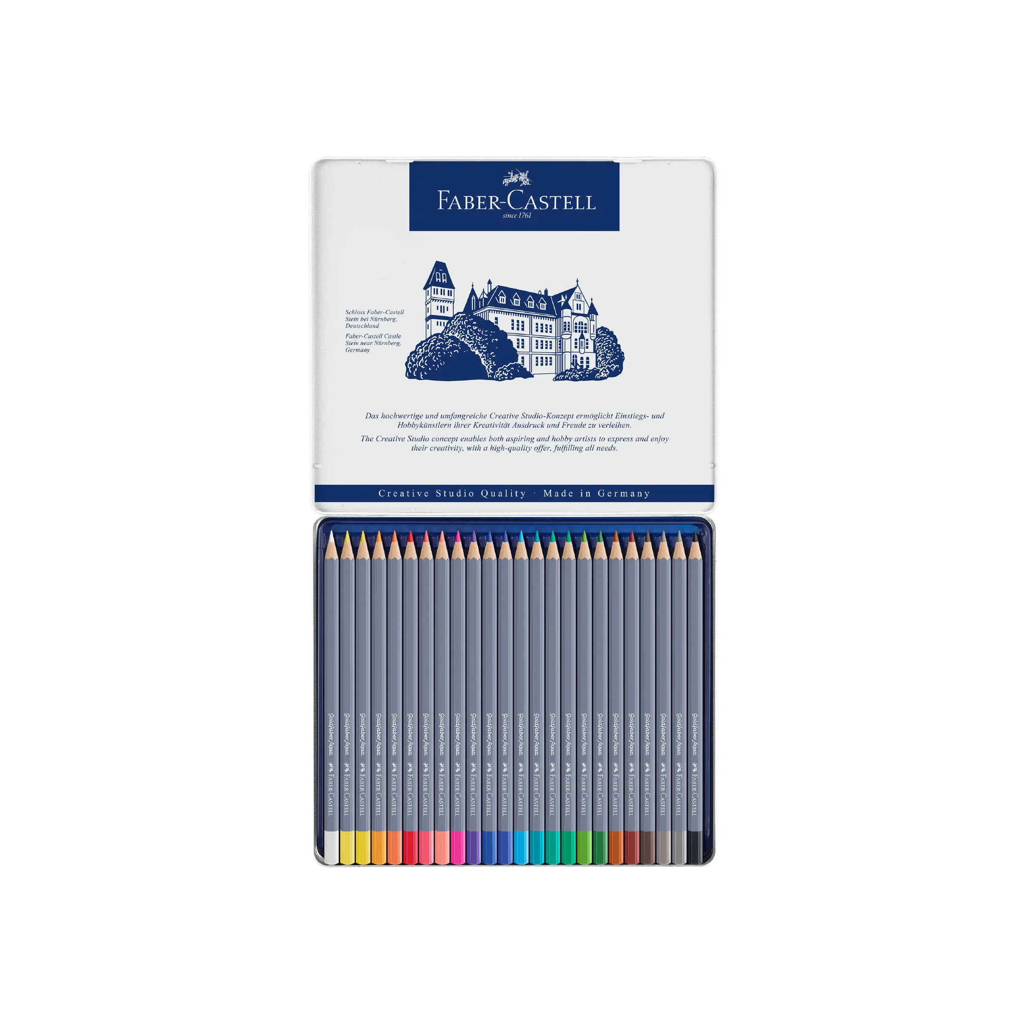 Goldfaber Aqua Watercolor Pencils, Tin of 24 - #FC114624 - Image 7