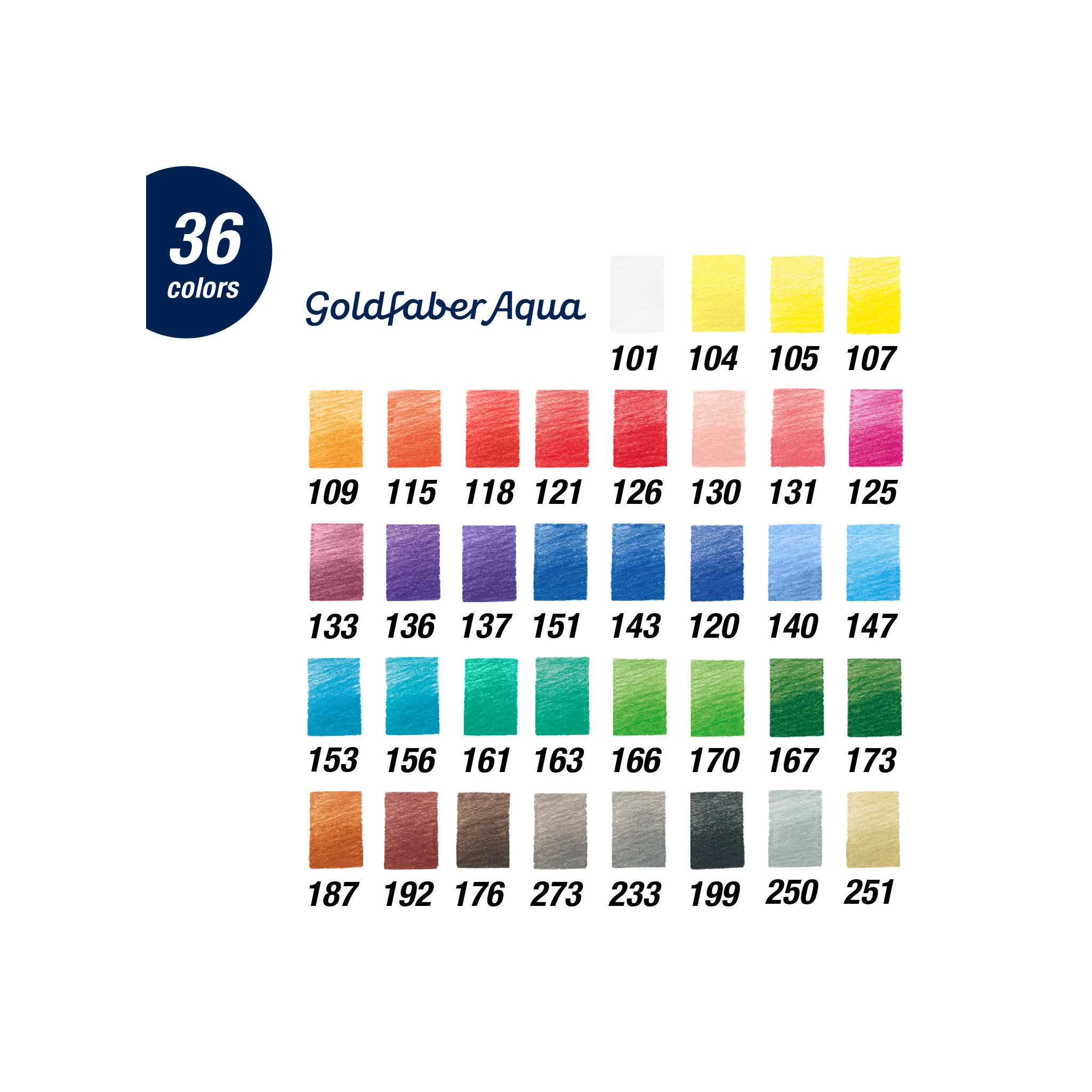 Goldfaber Aqua Watercolor Pencils, Tin of 36 - #FC114636 - Image 7
