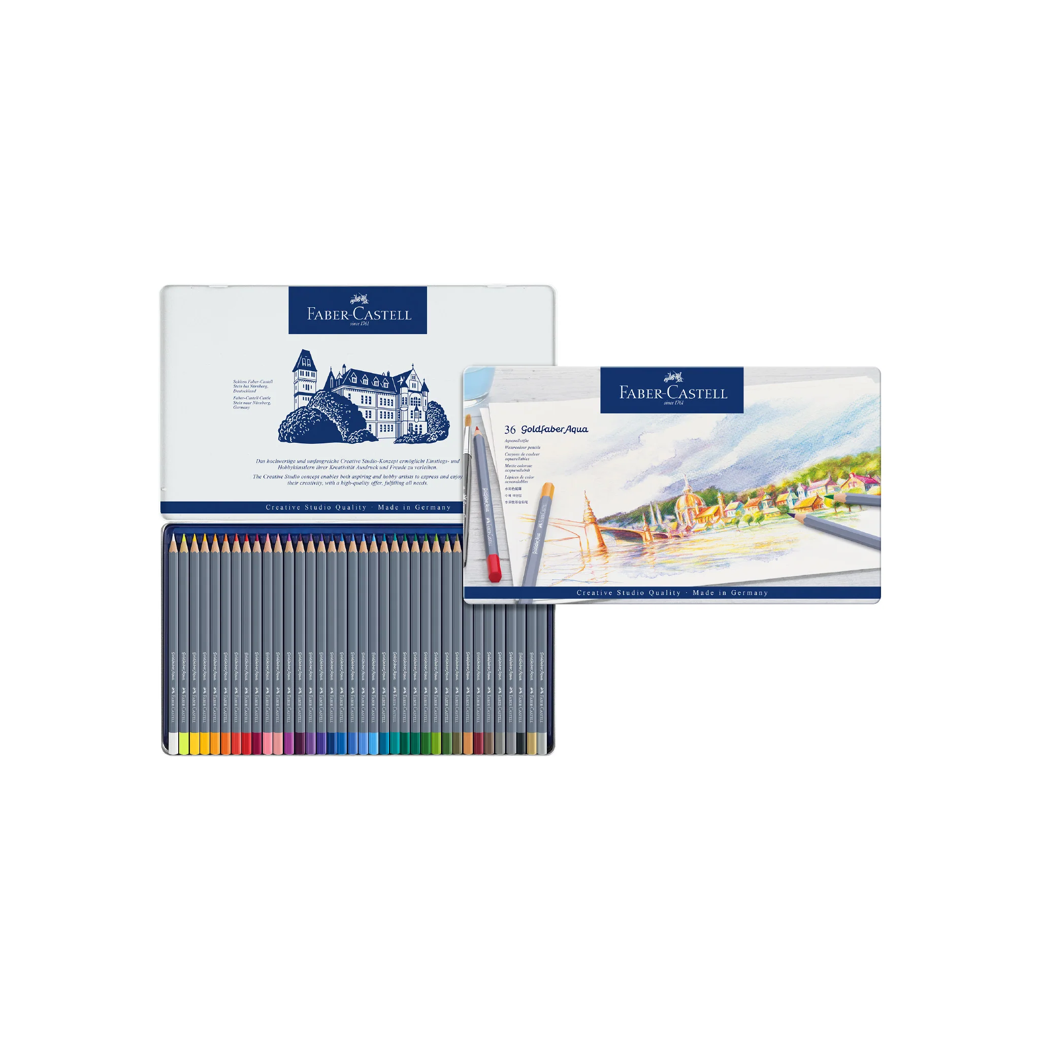 Goldfaber Aqua Watercolor Pencils, Tin of 36 - #FC114636 - Image 8