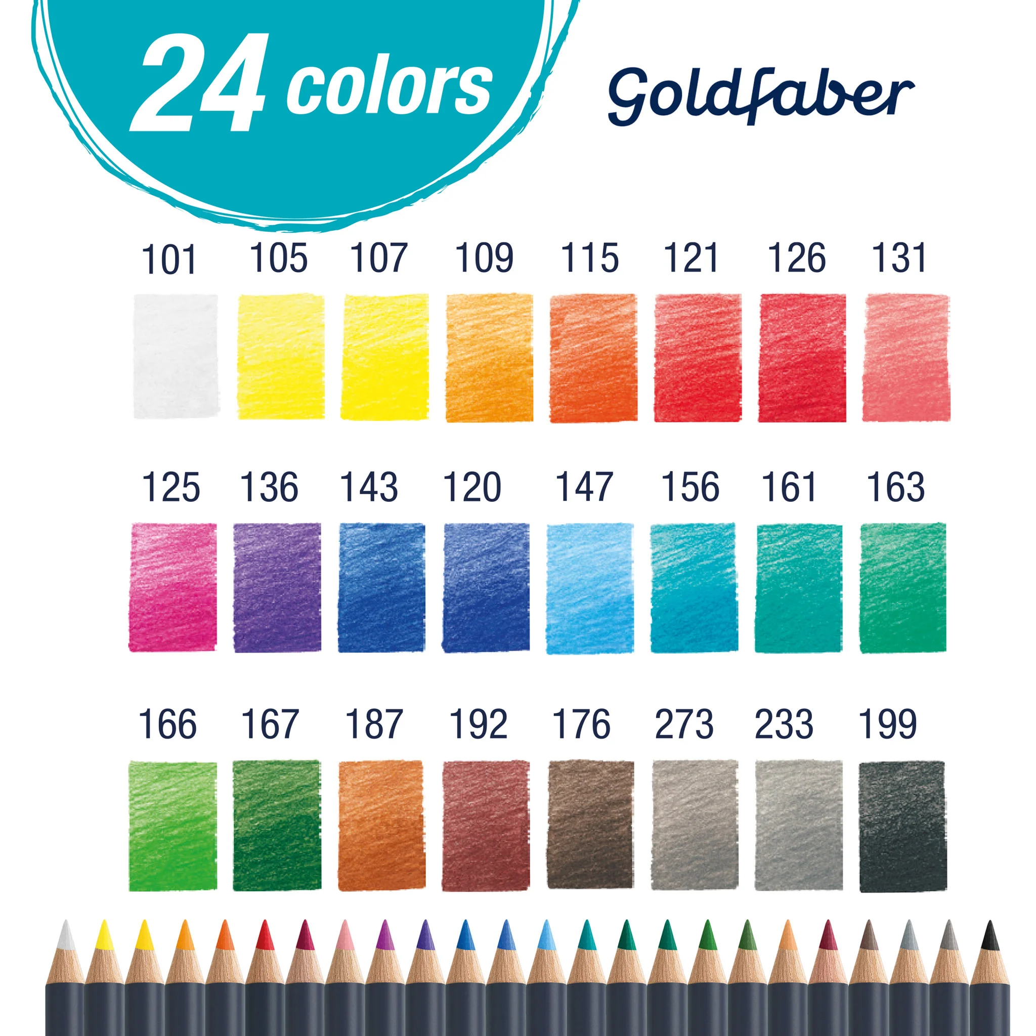 Goldfaber Color Pencil Box - 24ct - #FC214726 - Image 3