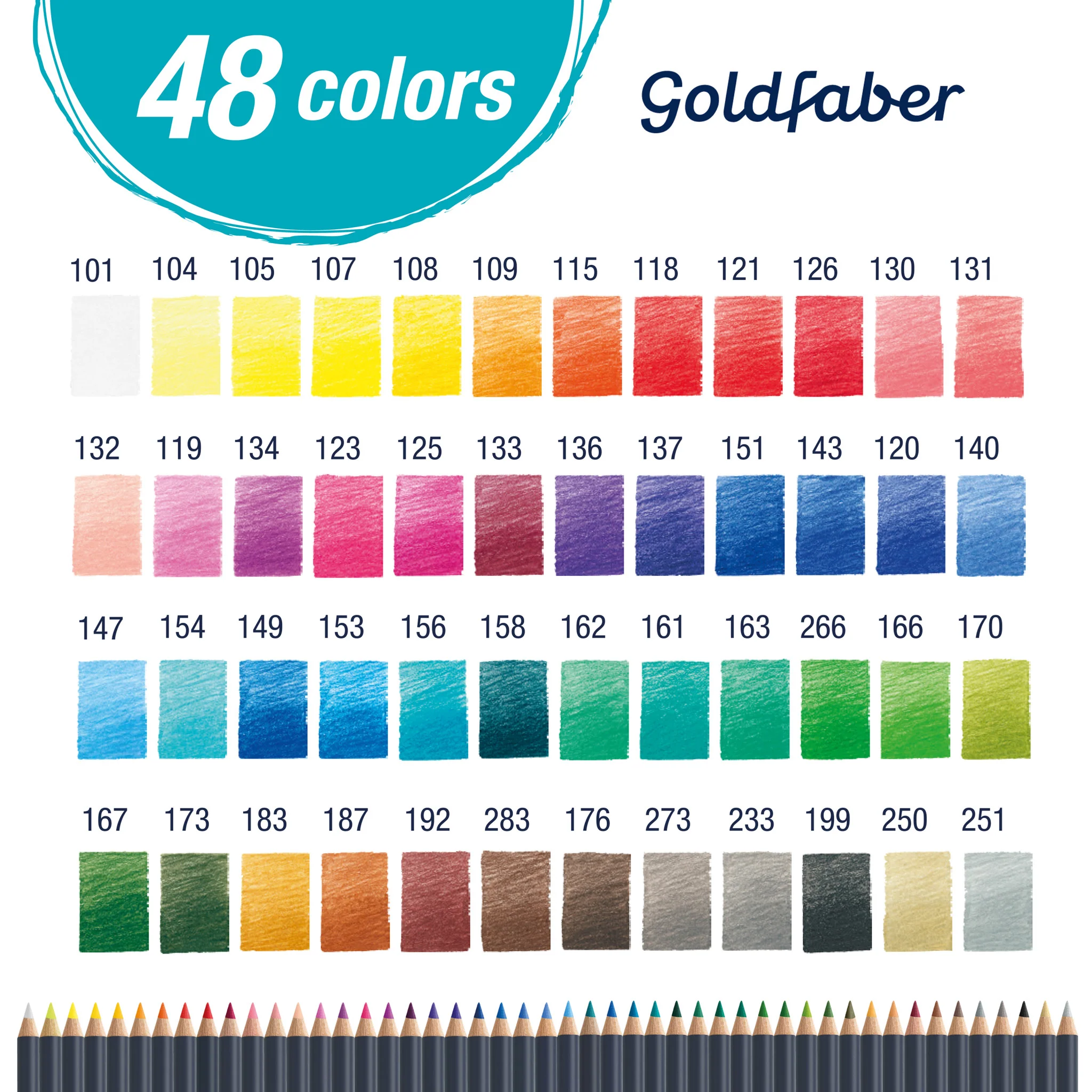 Goldfaber Color Pencil Box - 48ct - #FC214750 - Image 3