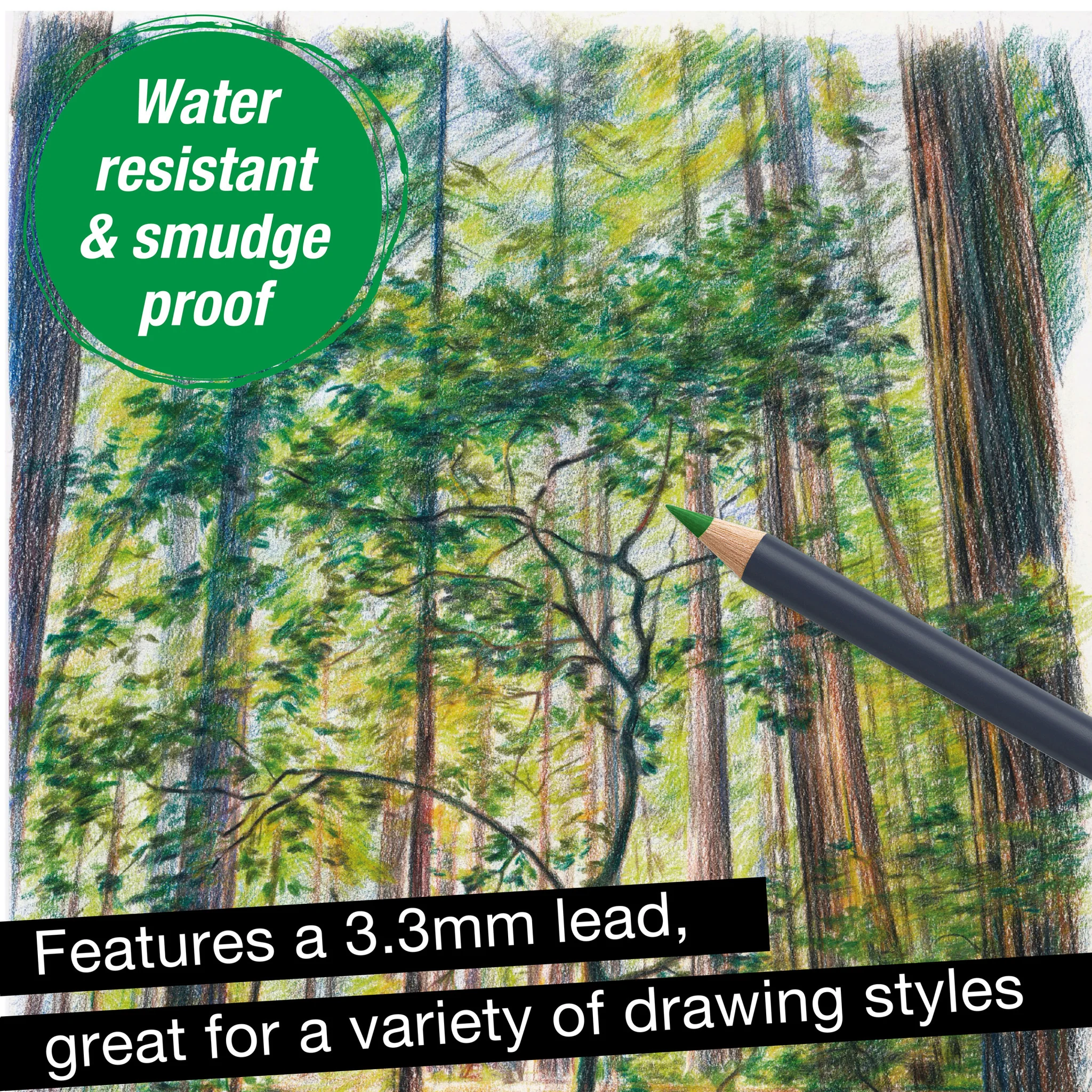 Goldfaber Color Pencils Box - 12ct Landscape - #FC214716 - Image 5
