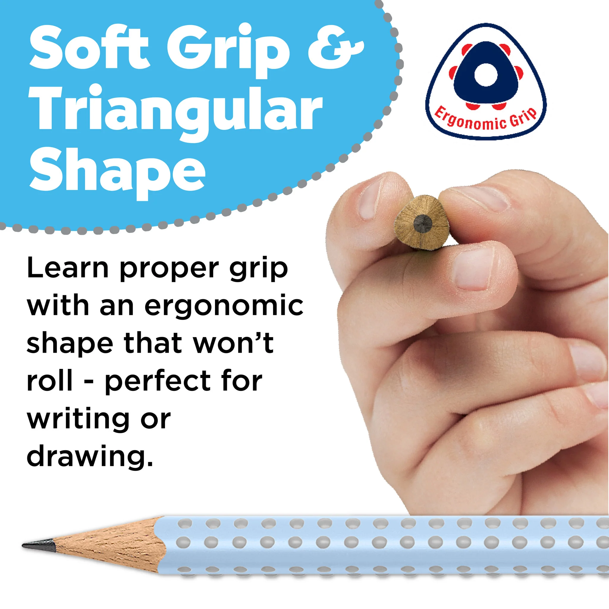 Grip Graphite Pencils & Accessories Set, Sky Blue - #FC580074 - Image 6
