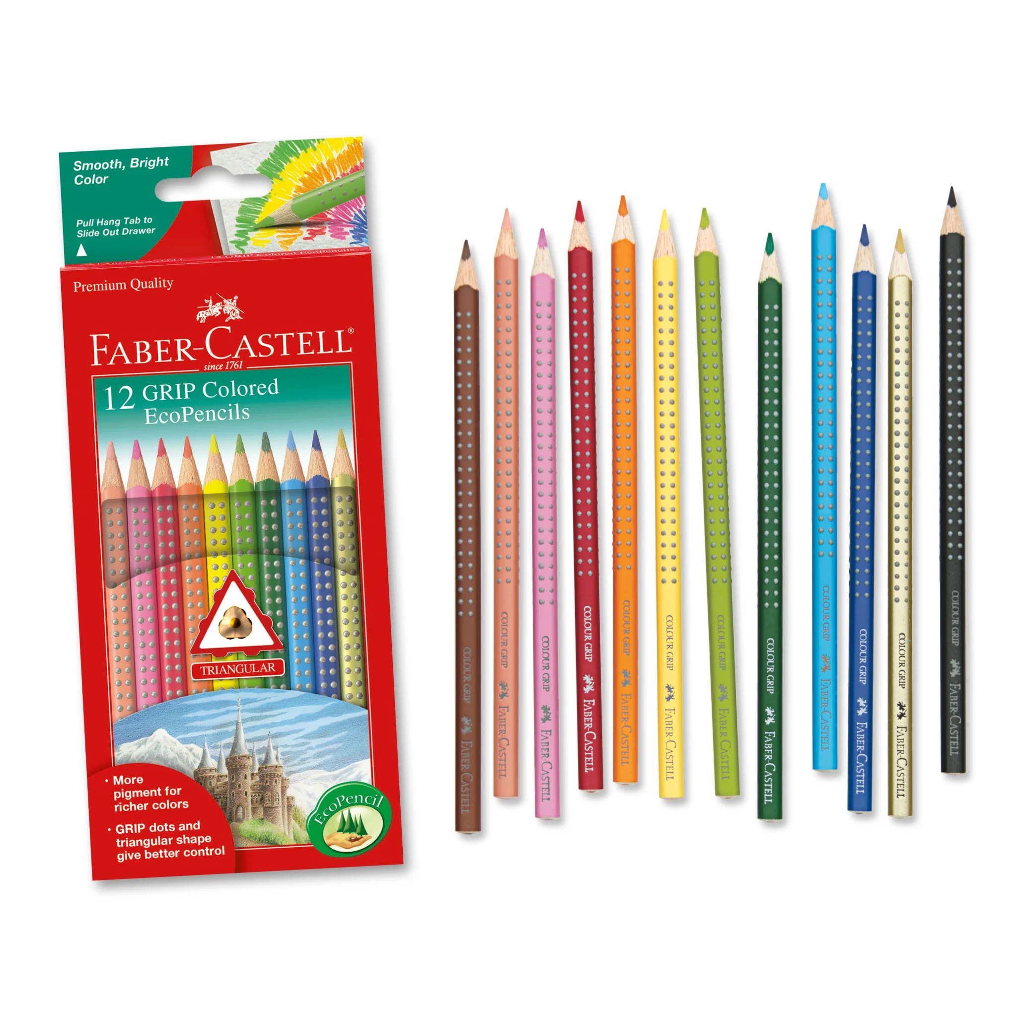 12 Grip Colored EcoPencils - #FC9121012 - Image 2