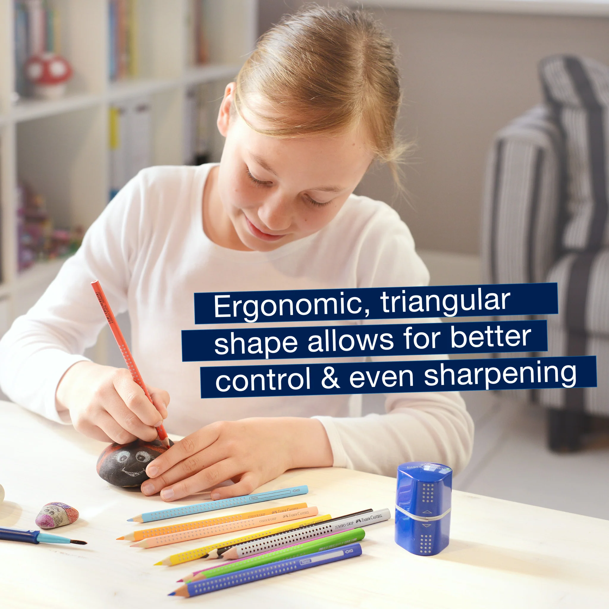 Grip Trio Pencil Sharpener, Assorted Colors - #FC280175 - Image 5