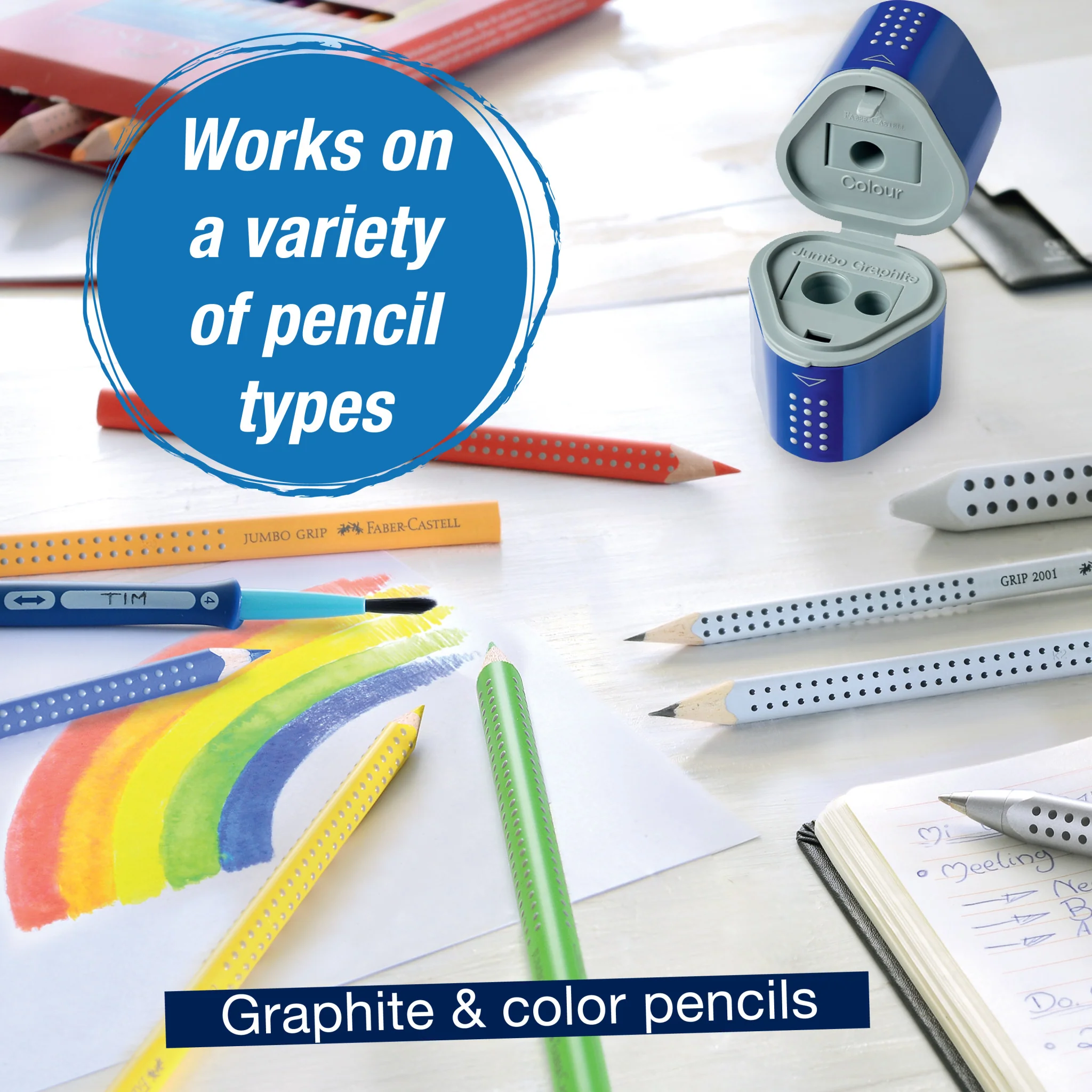 Grip Trio Pencil Sharpener, Assorted Colors - #FC280175 - Image 7
