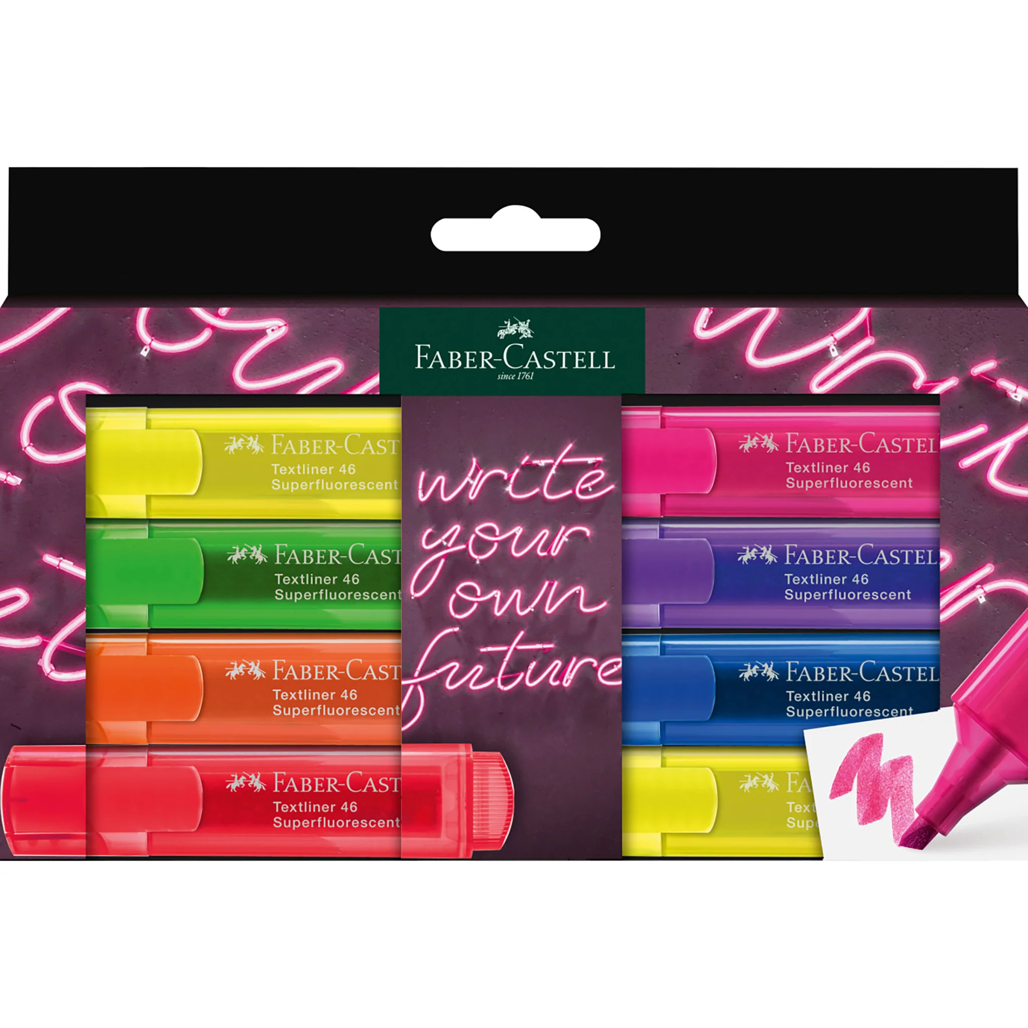 Highlighters, Neon Colors - Box of 8 - #FC254601