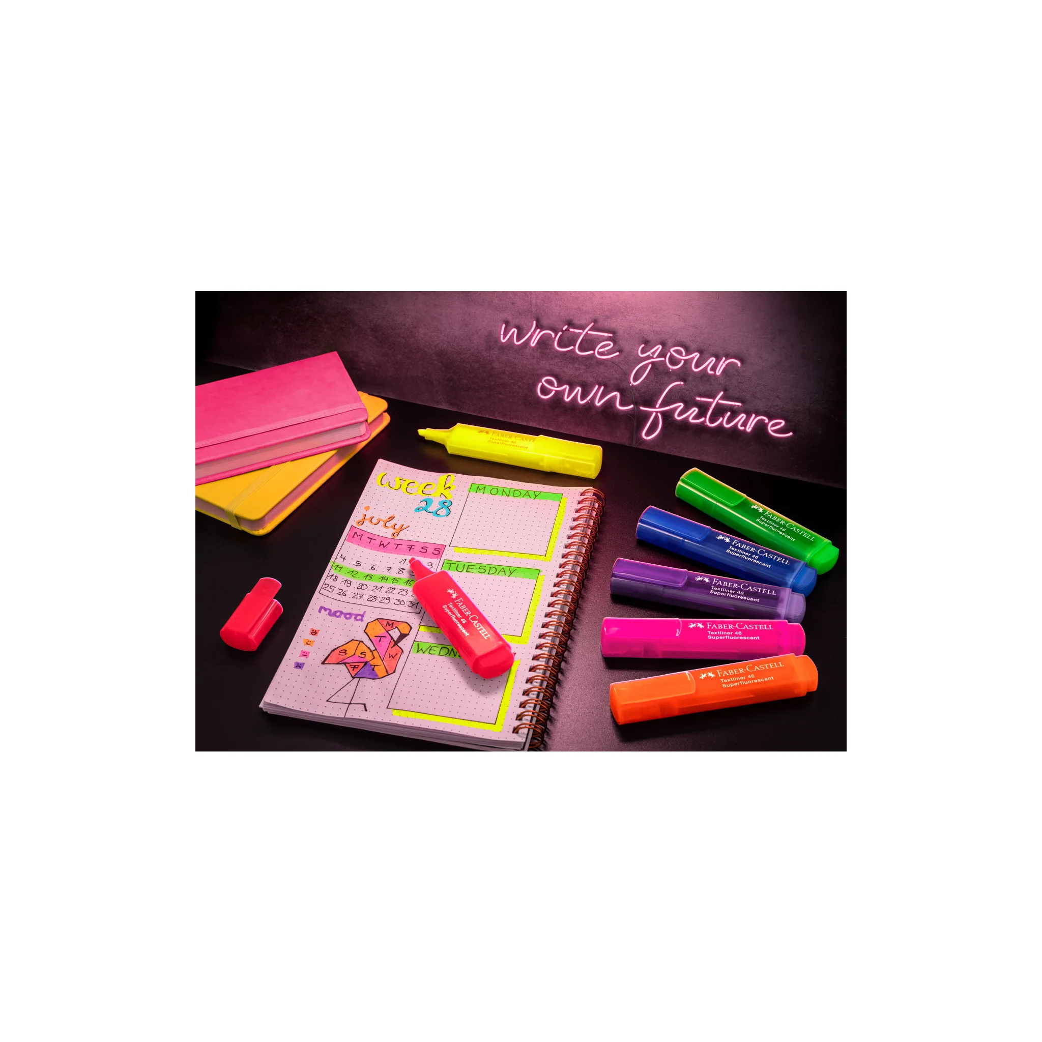 Highlighters, Neon Colors - Box of 8 - #FC254601 - Image 2