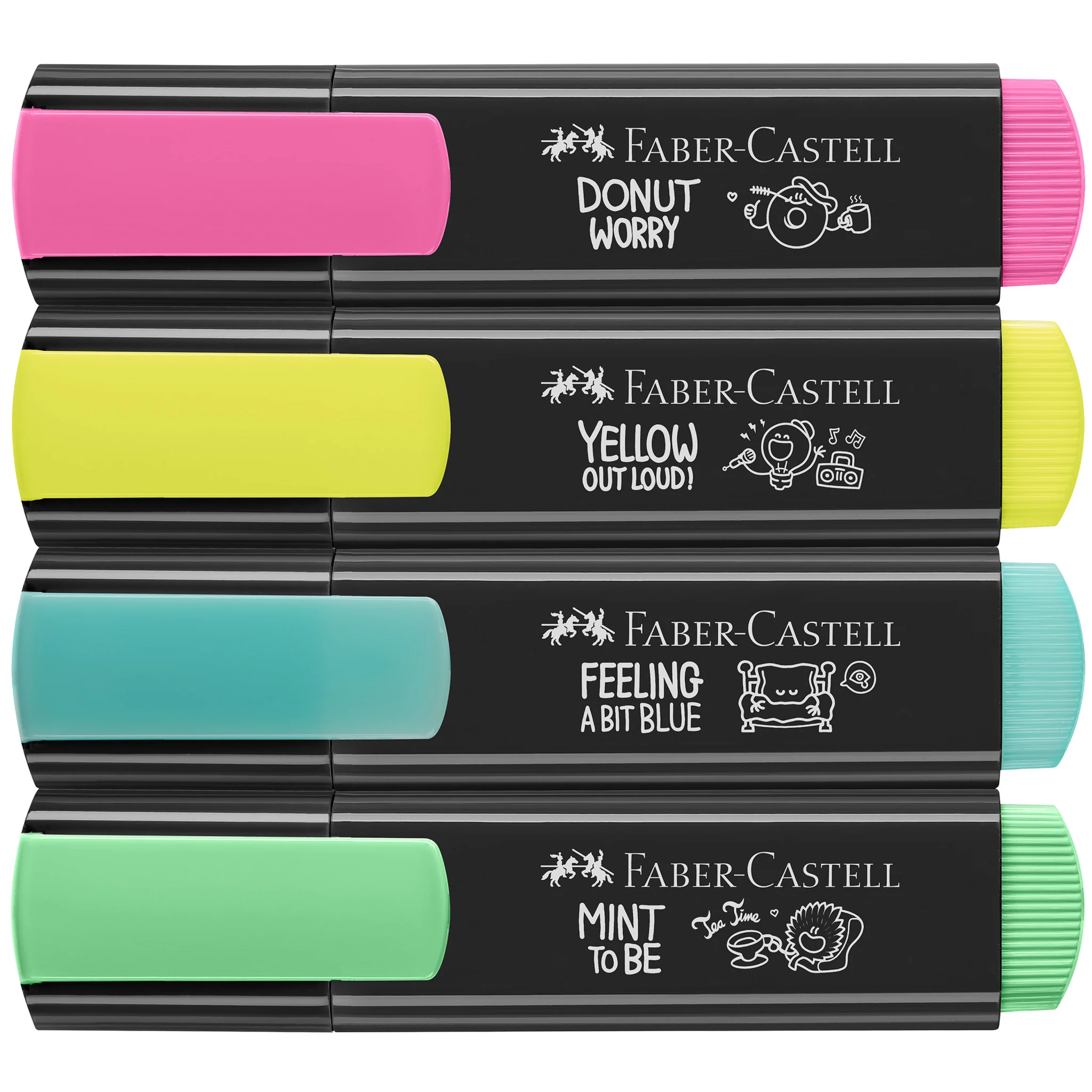 Highlighters, Graffiti Neon Colors - Box of 4 - #FC254690 - Image 2