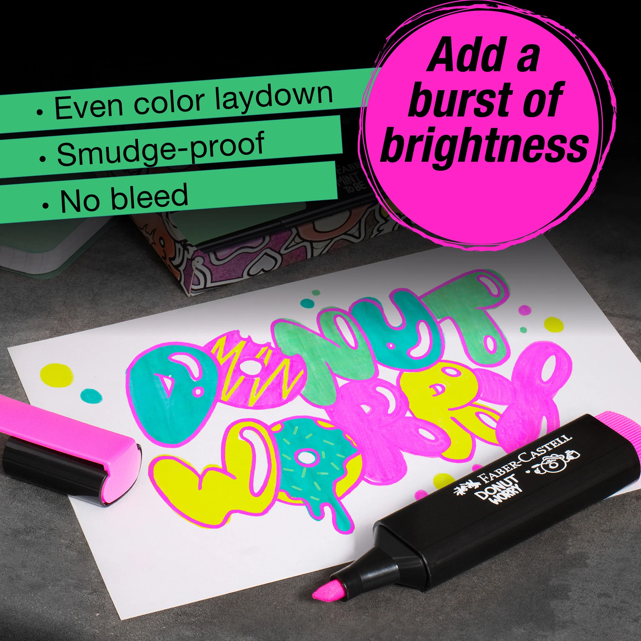 Highlighters, Graffiti Neon Colors - Box of 8 - #FC254692 - Image 6