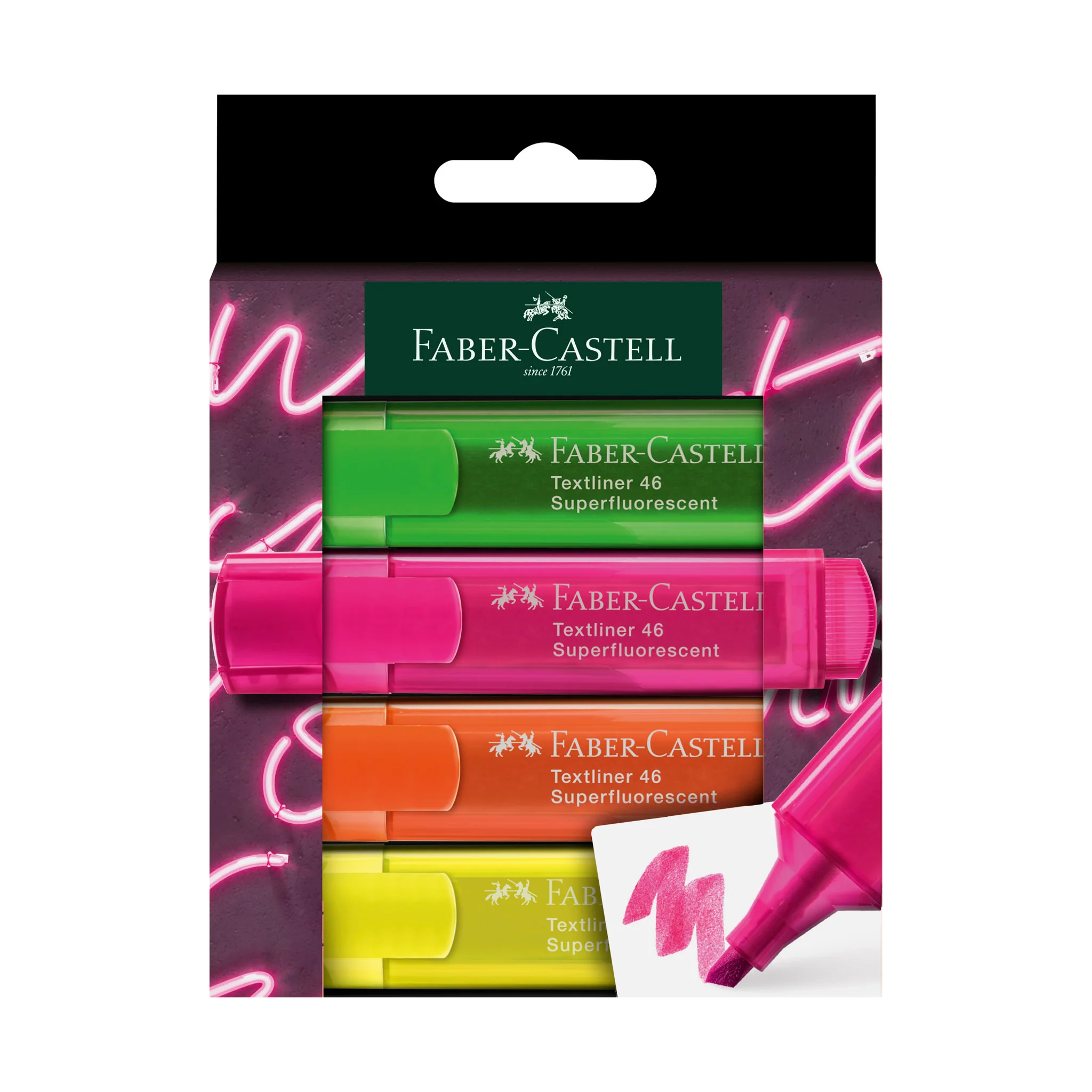 Highlighters, Neon Colors - Box of 4 - #FC254600