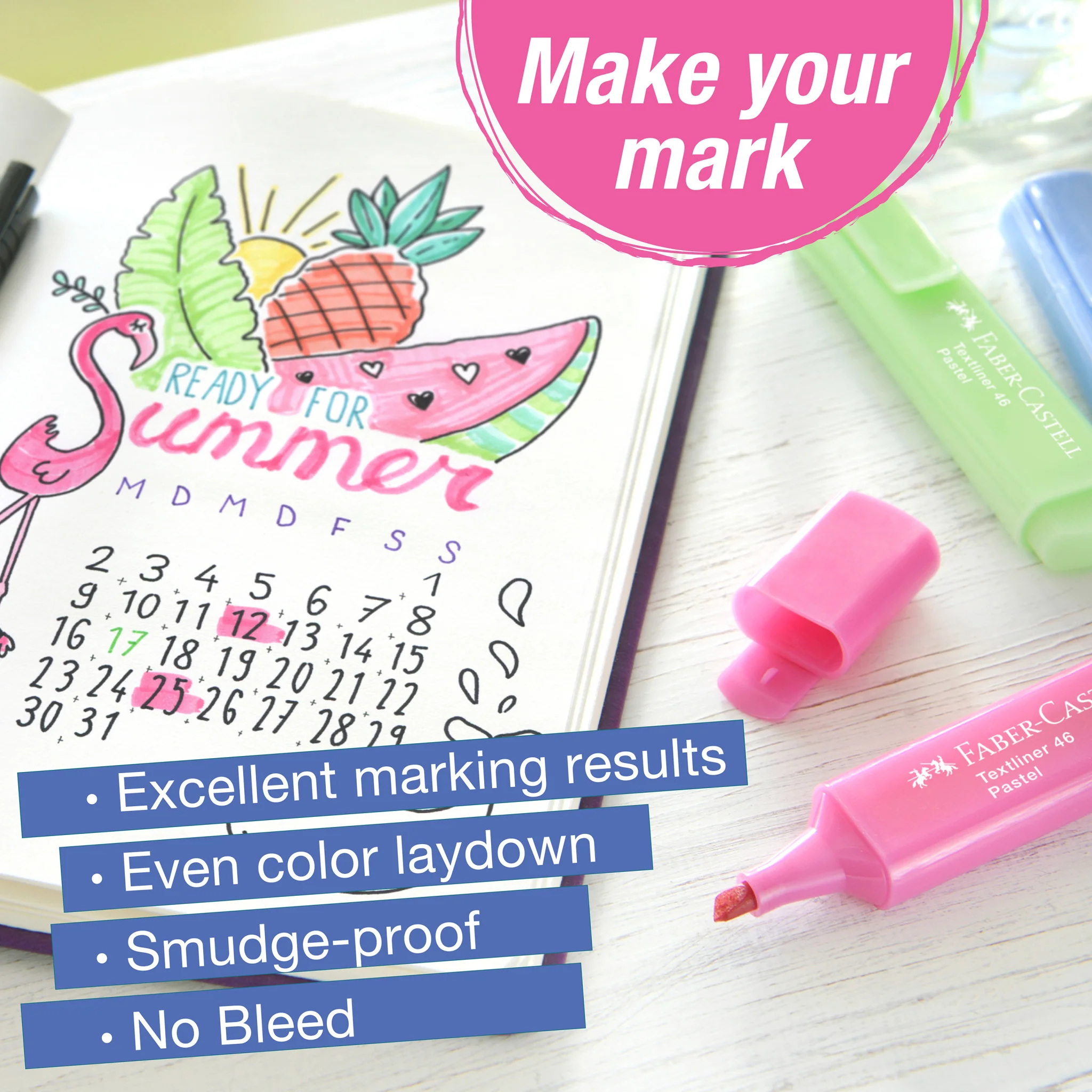 Highlighters, Pastel Colors - Box of 6 - #FC254656 - Image 5