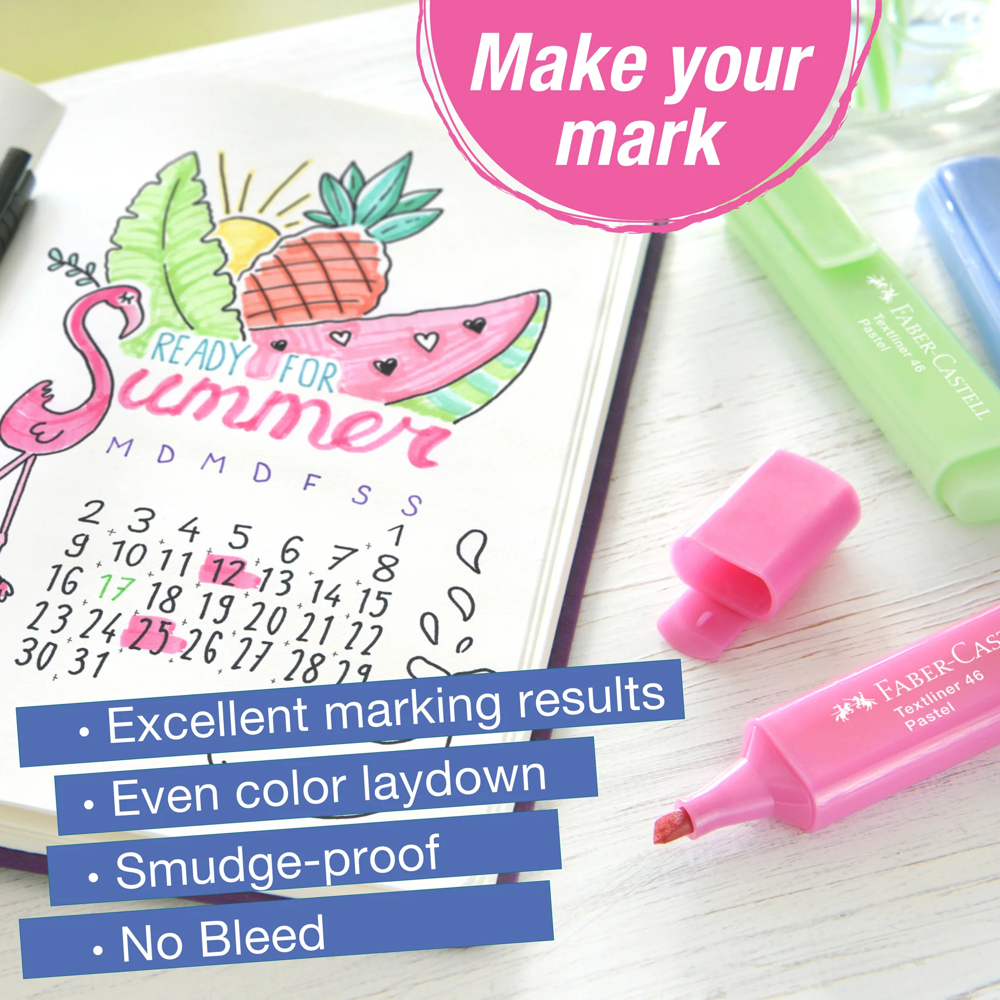 Highlighters, Pastel Colors - Box of 8 - #FC254658 - Image 5