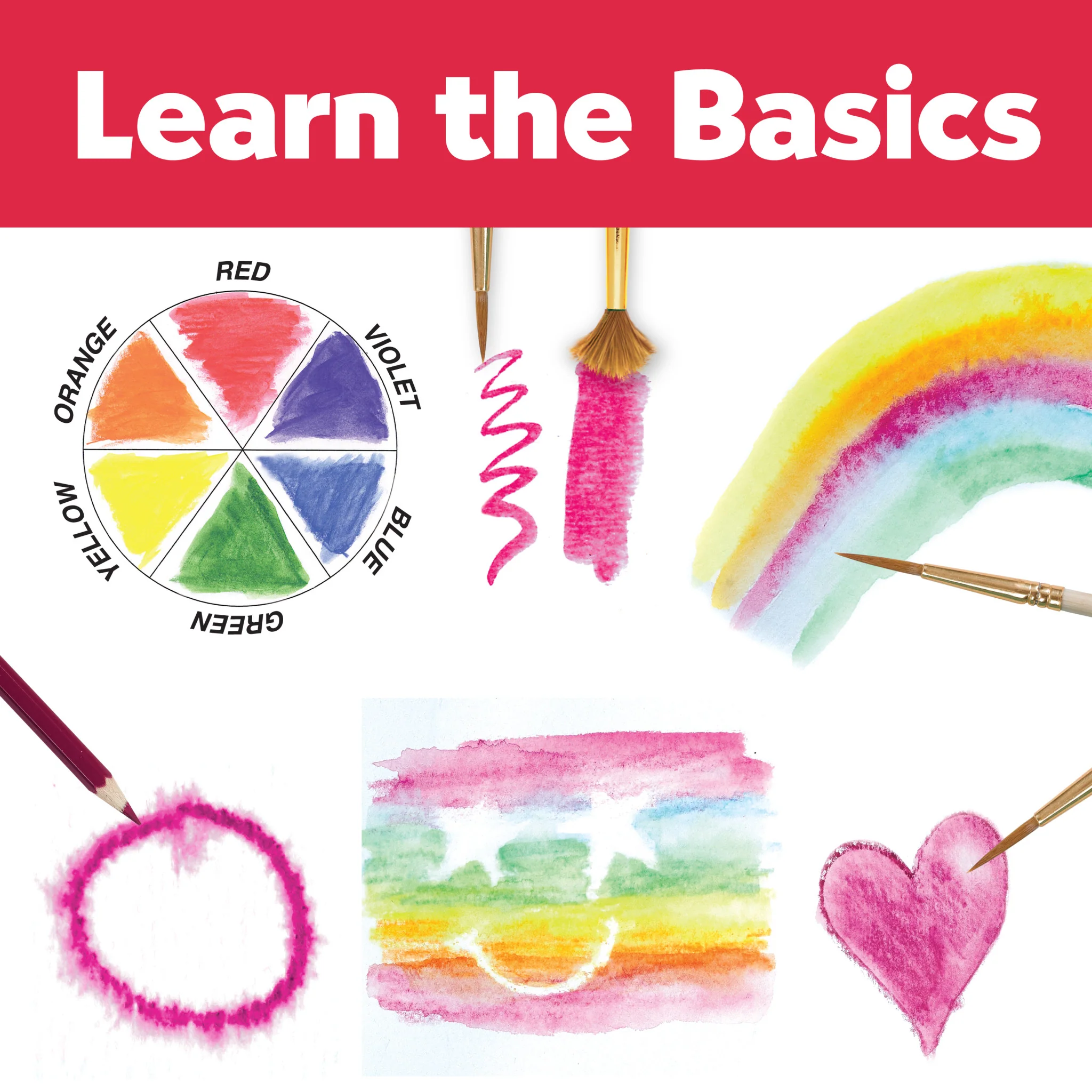How To Rainbow
Watercolor Pencils Starter Set - #FC14355 - Image 4