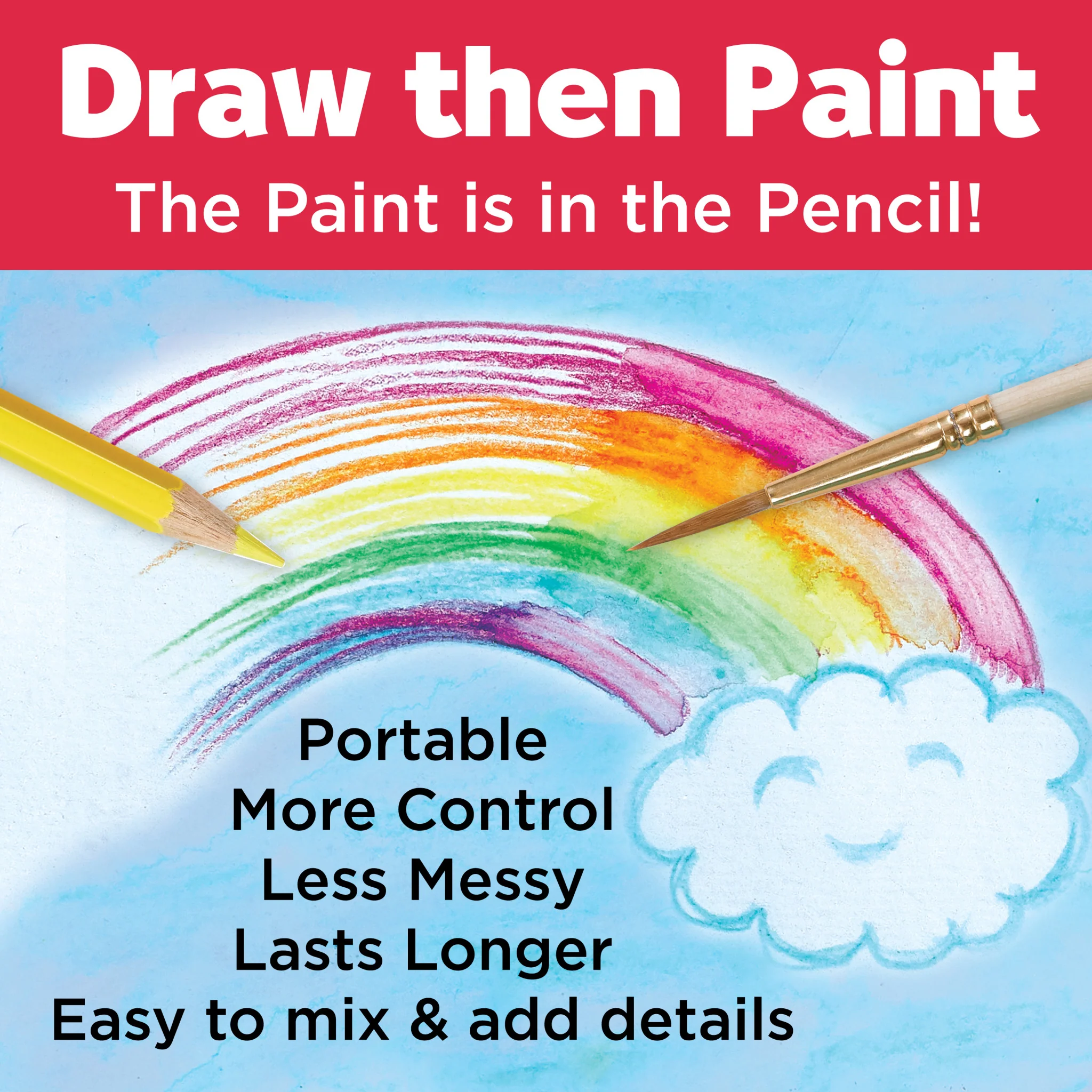 How To Rainbow
Watercolor Pencils Starter Set - #FC14355 - Image 6