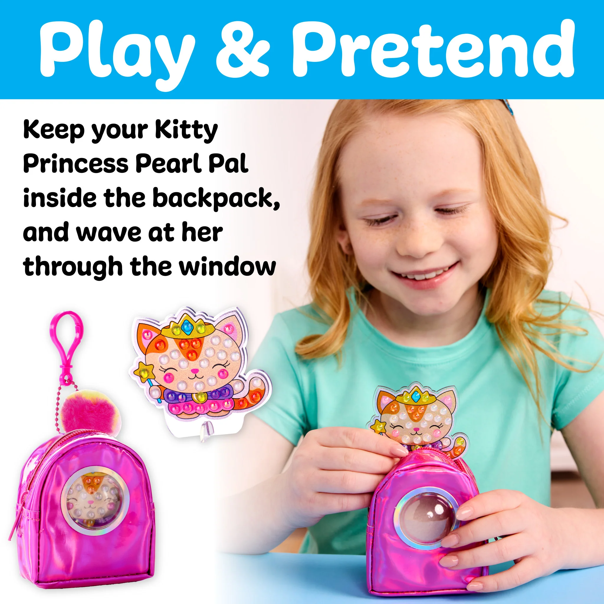 Bubble Gems™ Backpack Keychain Kitty Princess - #6472000 - Image 6