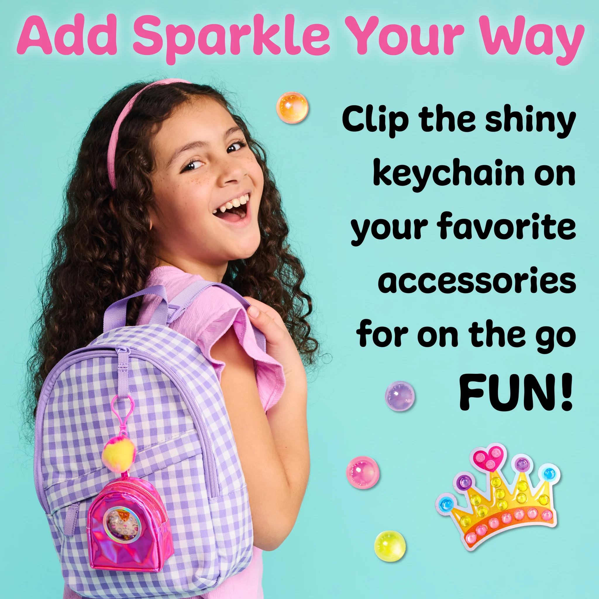 Bubble Gems™ Backpack Keychain Kitty Princess - #6472000 - Image 7
