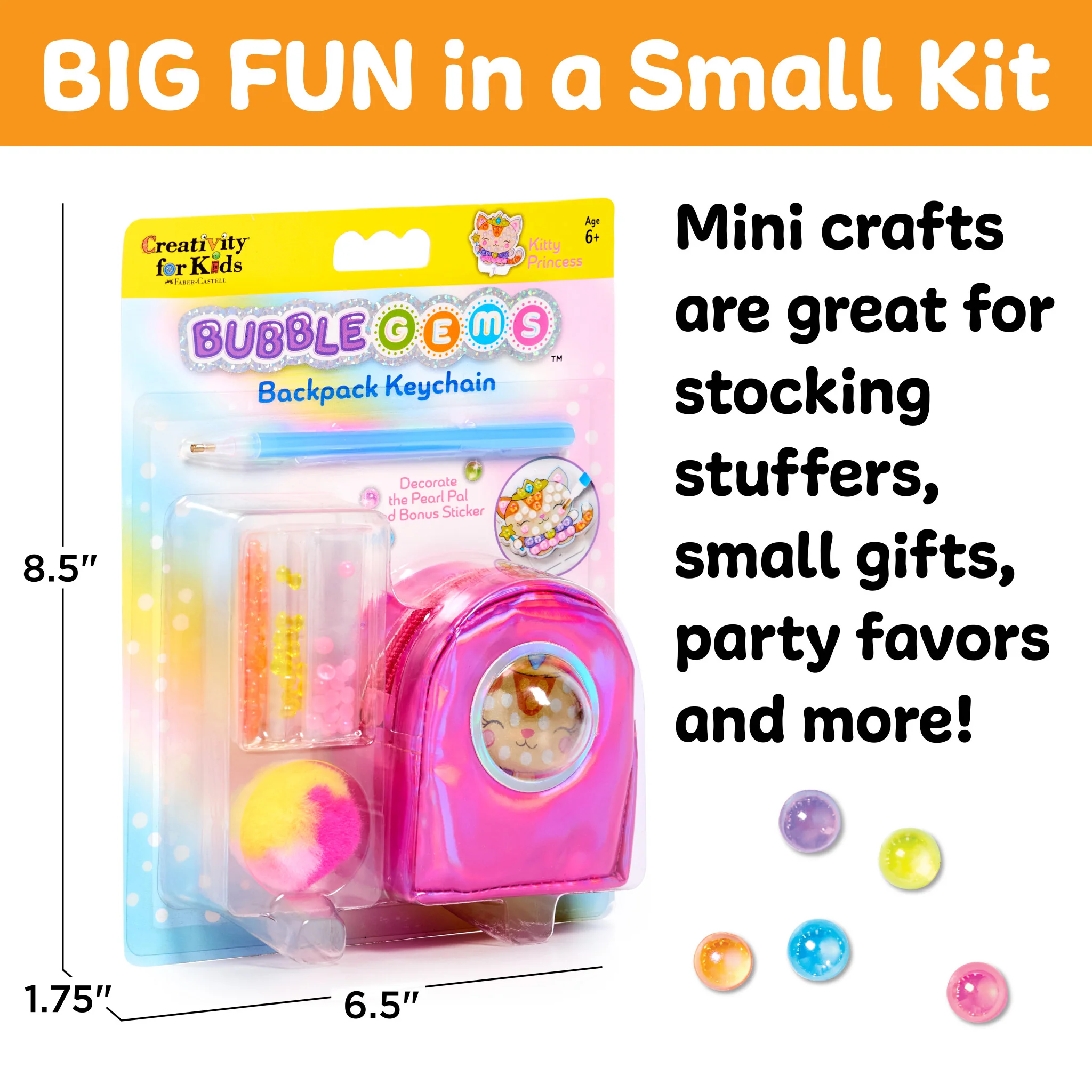 Bubble Gems™ Backpack Keychain Kitty Princess - #6472000 - Image 8