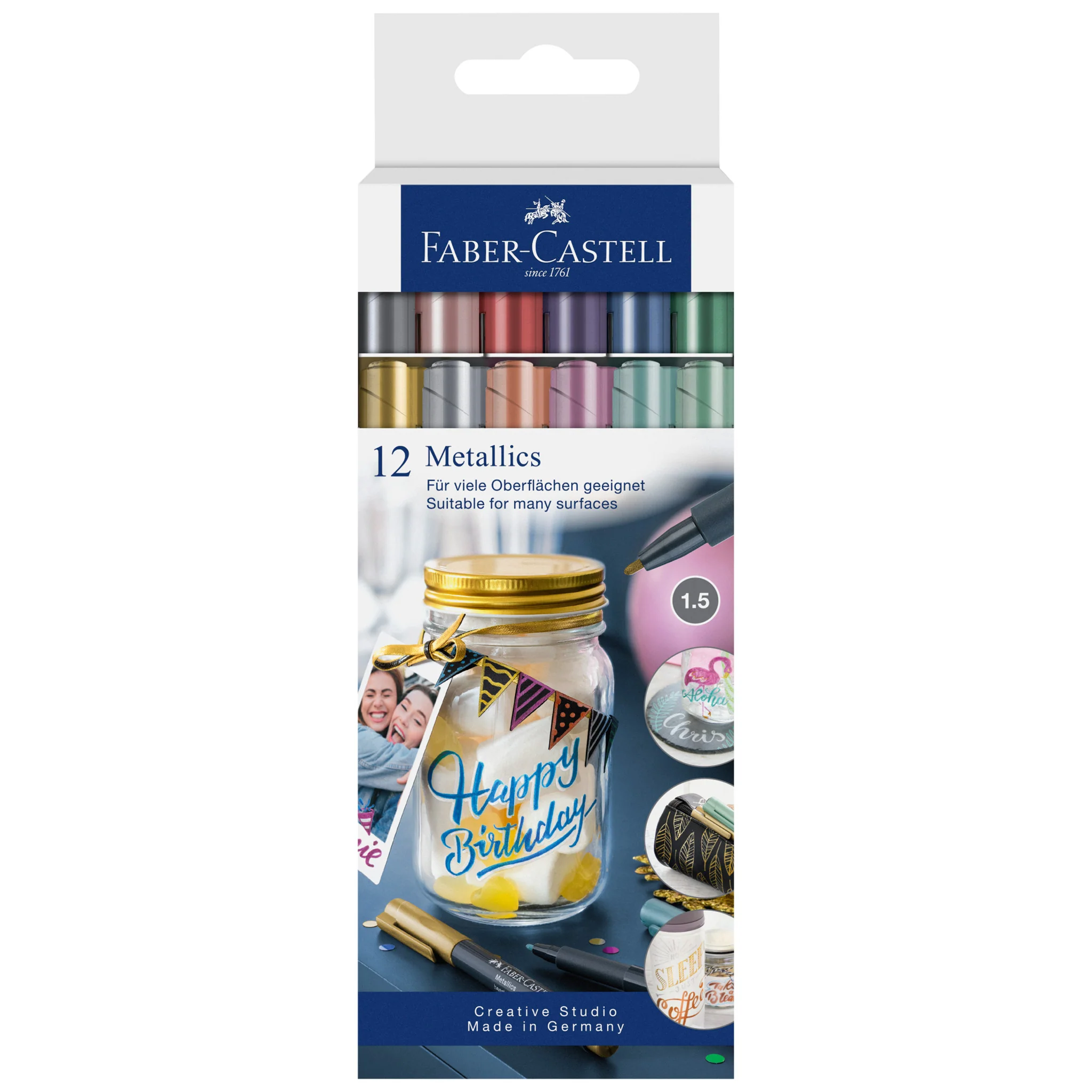 Metallic Markers, Box of 12 - #FC160713